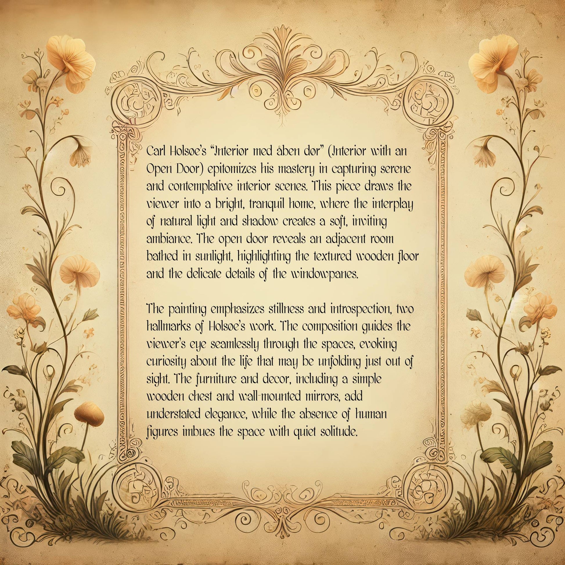 Interior with an Open Door