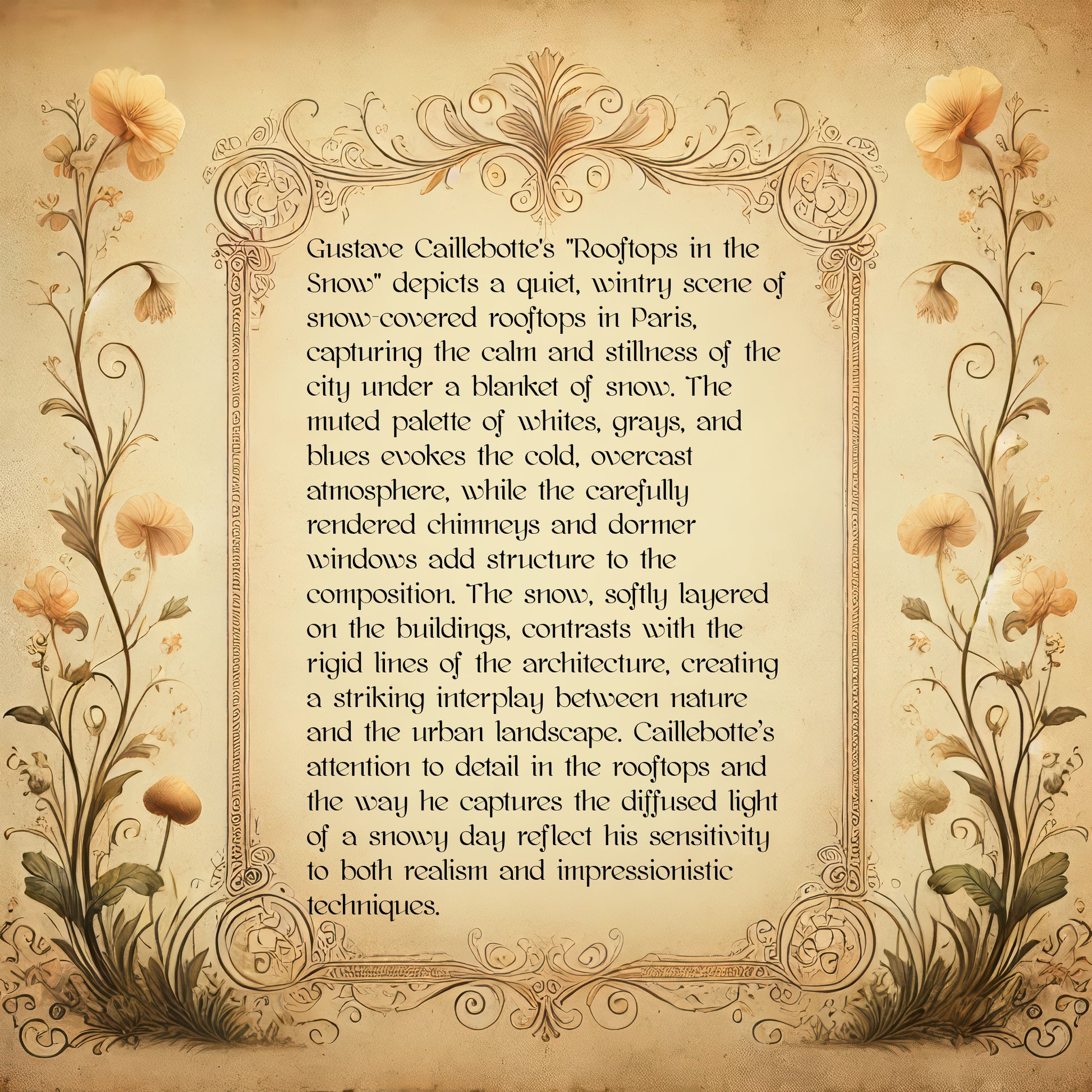 Rooftops in the Snow