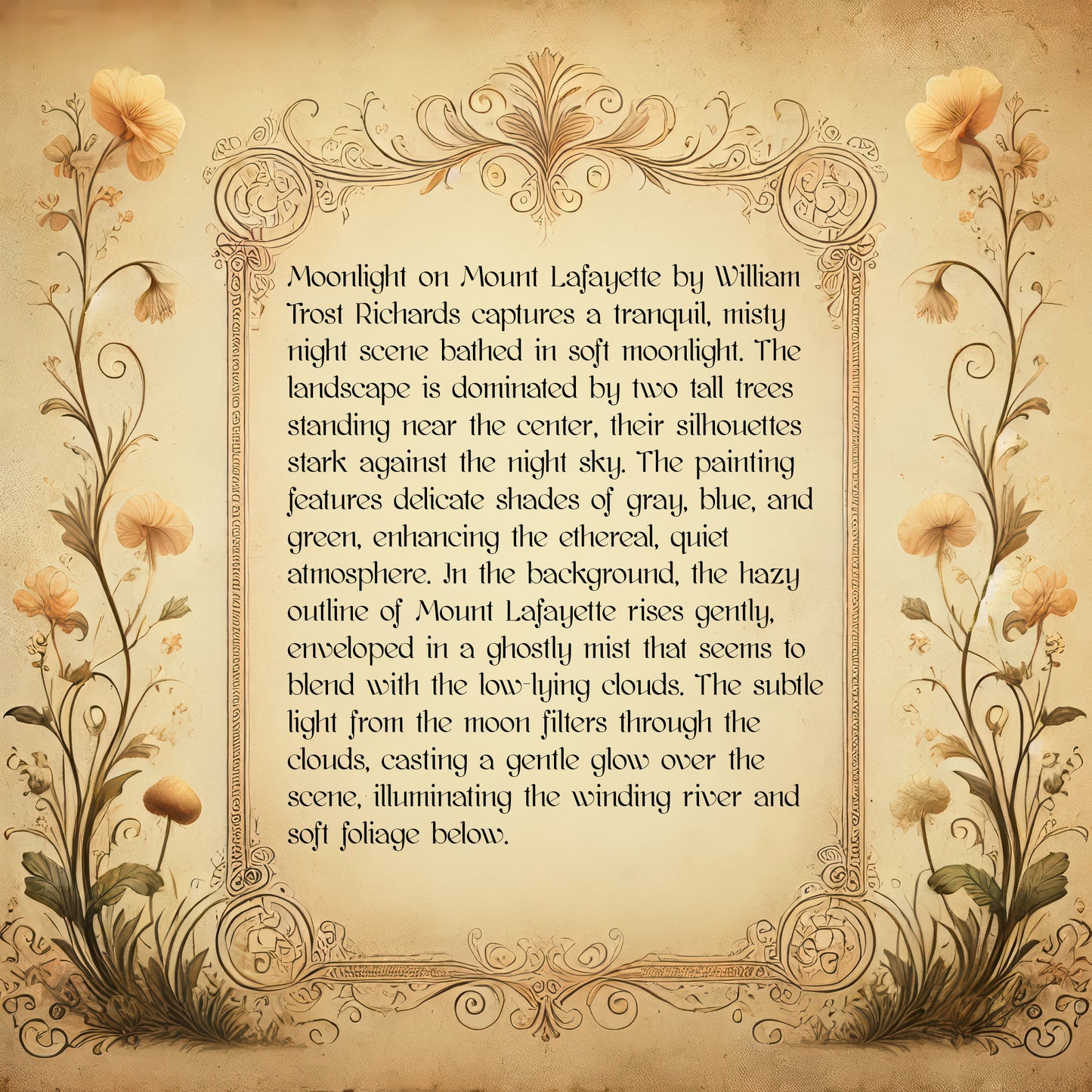 Moonlight on Mount Lafayette