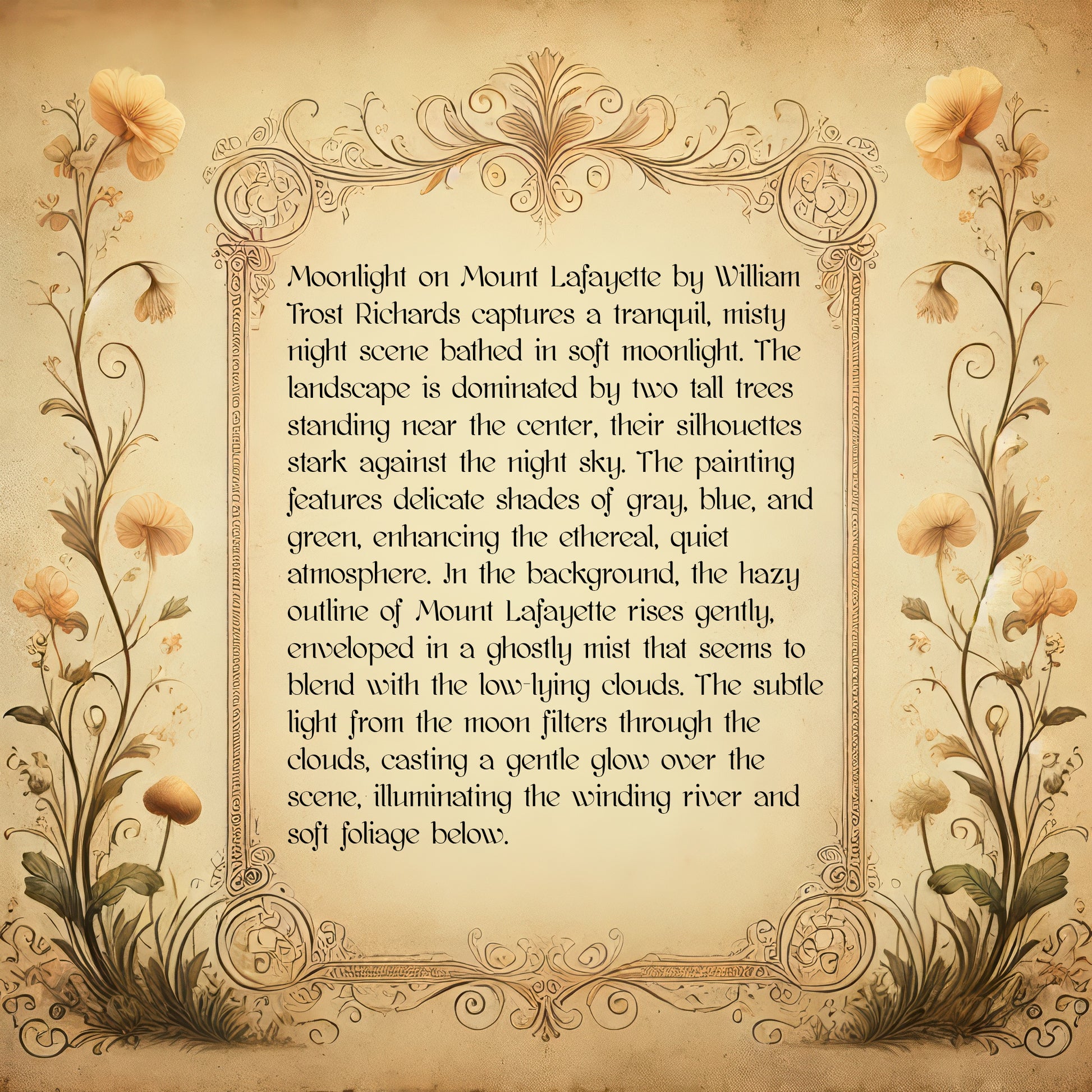 Moonlight on Mount Lafayette