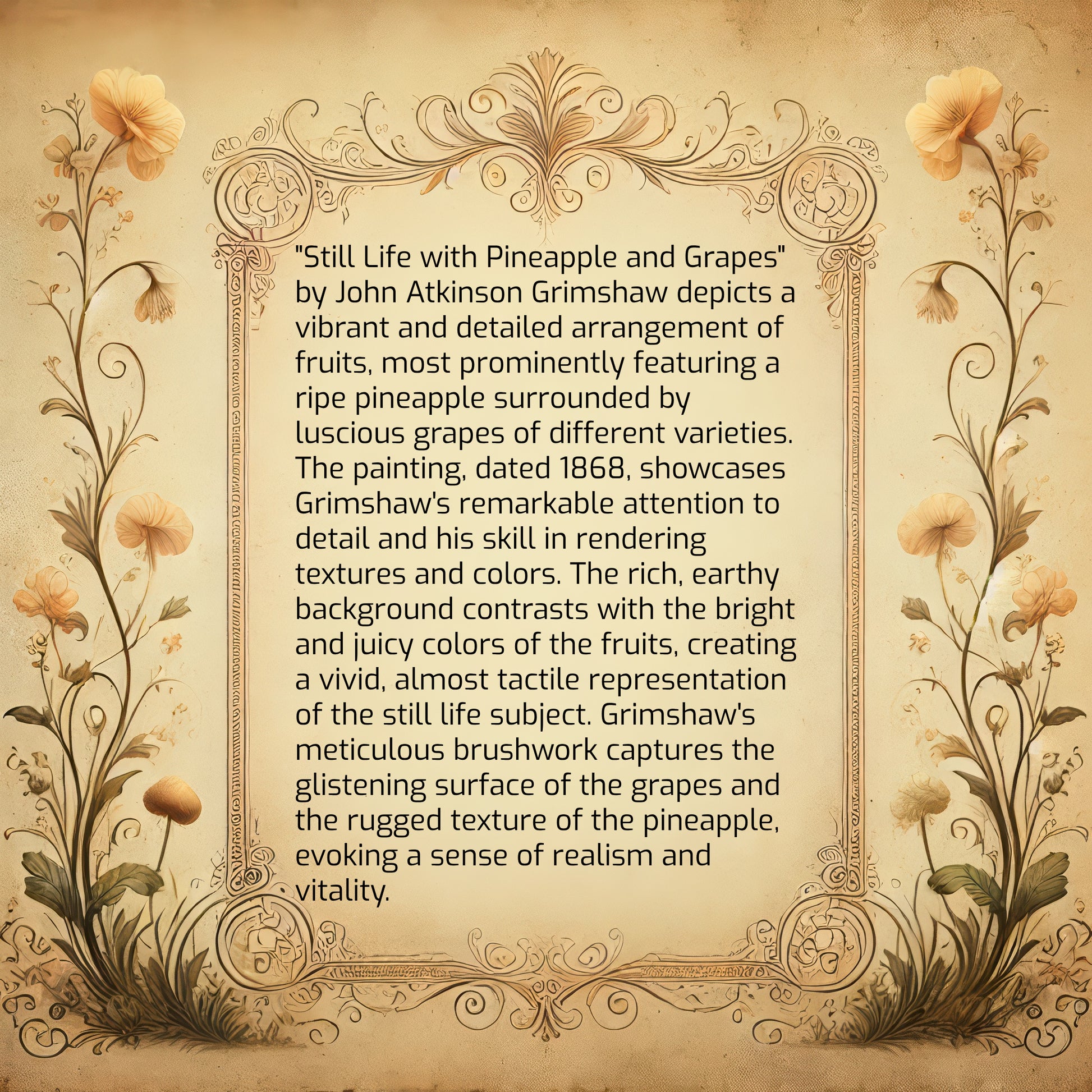 Still Life with Pineapple and Grapes