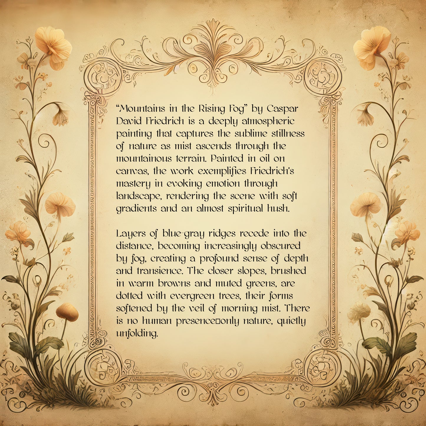 Mountains in the Rising Fog