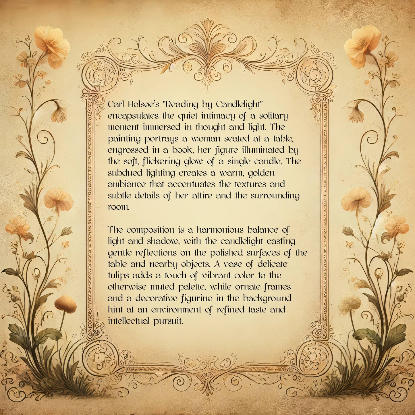 Reading by Candlelight