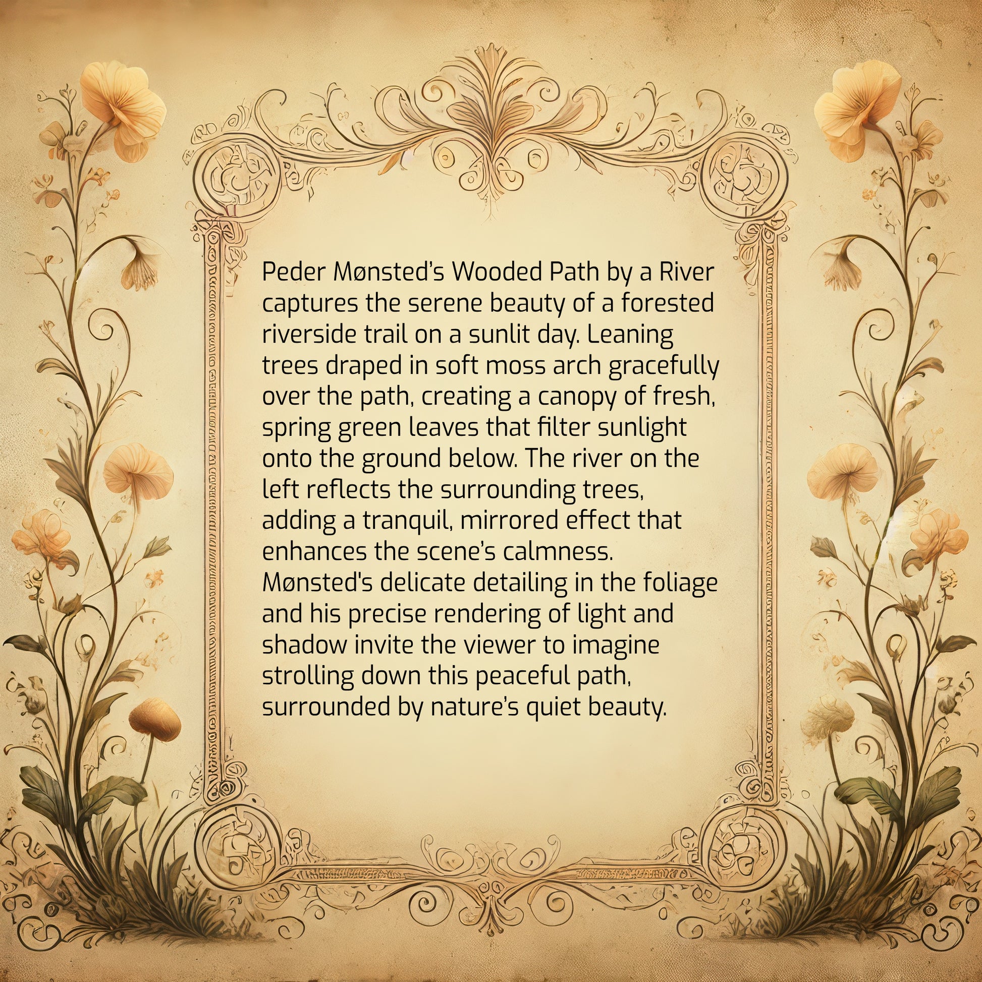 Wooded Path by a River