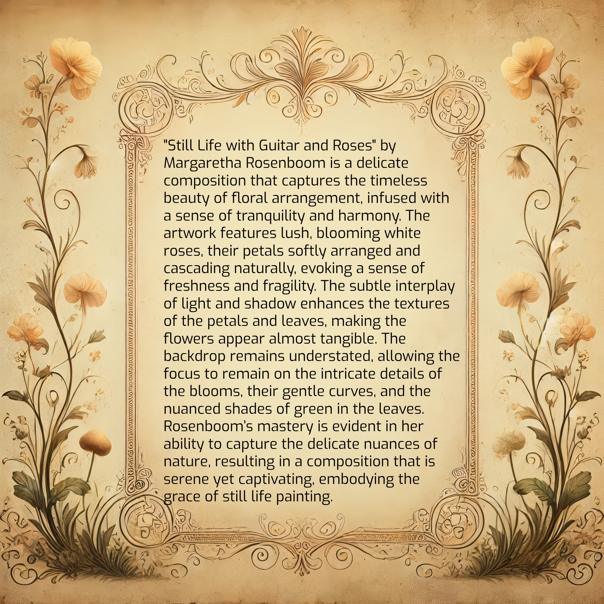 Still Life with Guitar and Roses