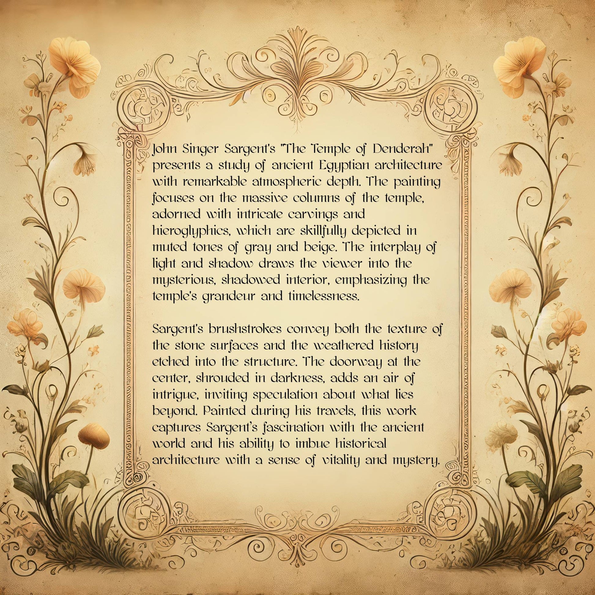 The Temple of Denderah