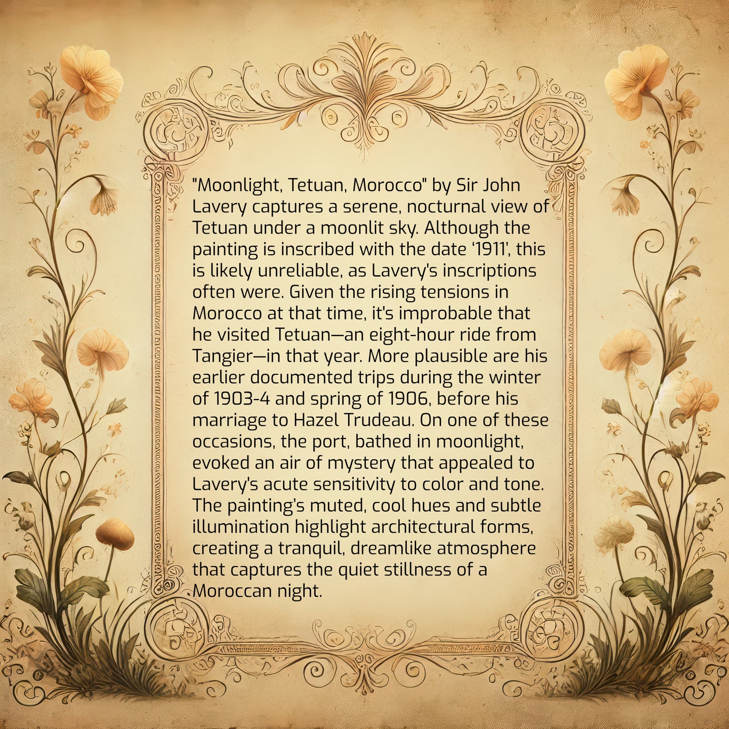 Moonlight, Tetuan, Morocco