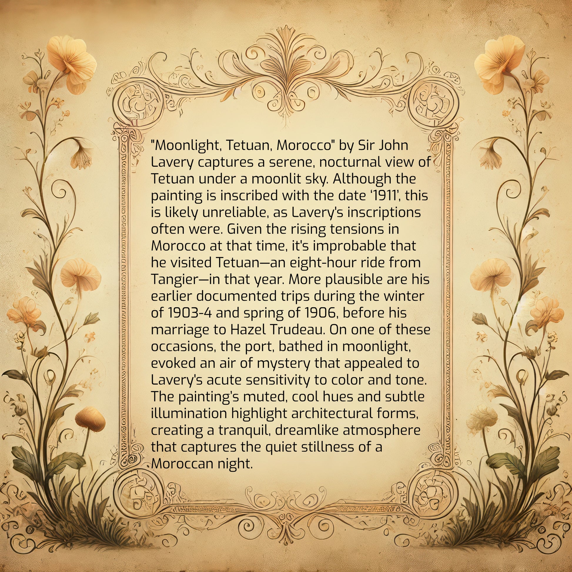 Moonlight, Tetuan, Morocco