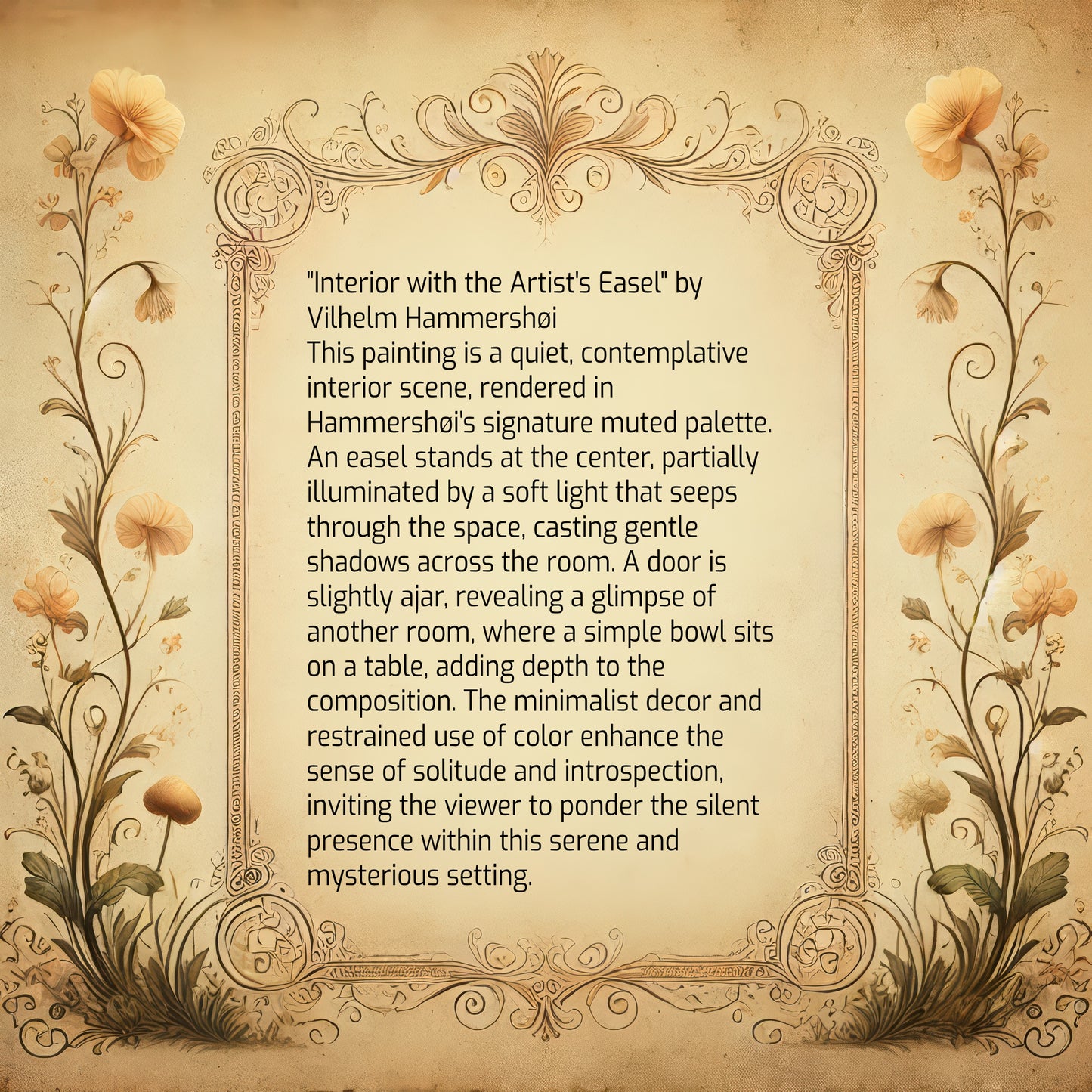 Interior with the Artist's Easel