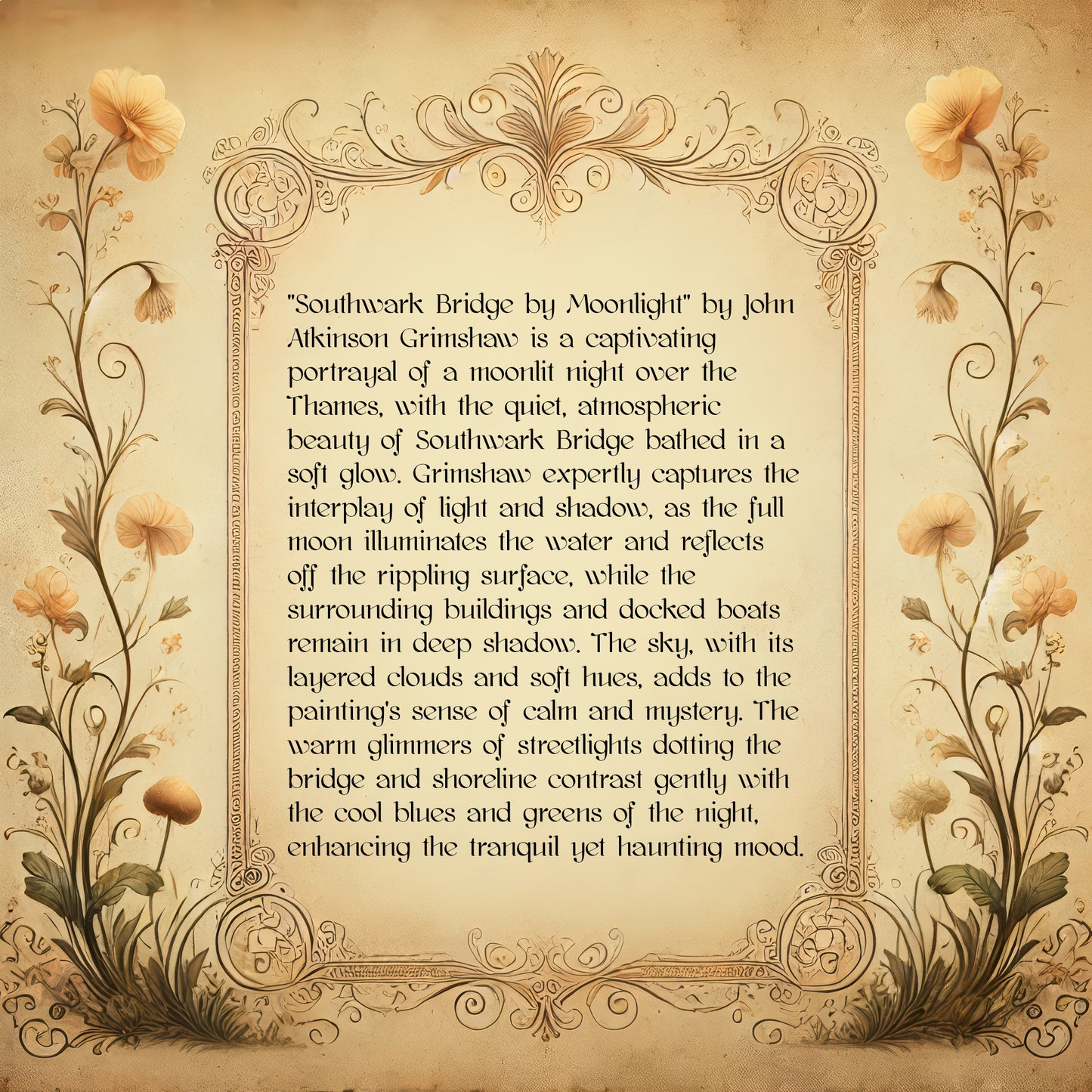 Southwark Bridge by Moonlight