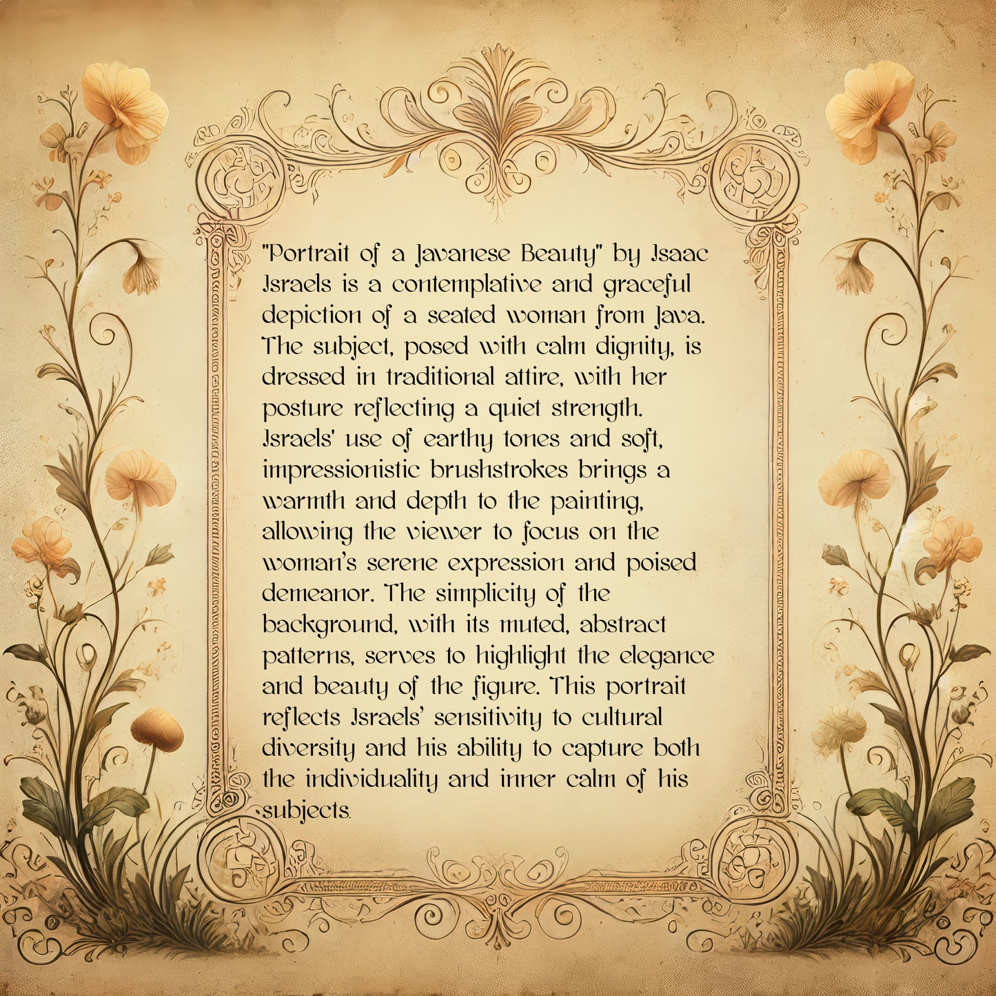 Portrait of a Javanese Beauty