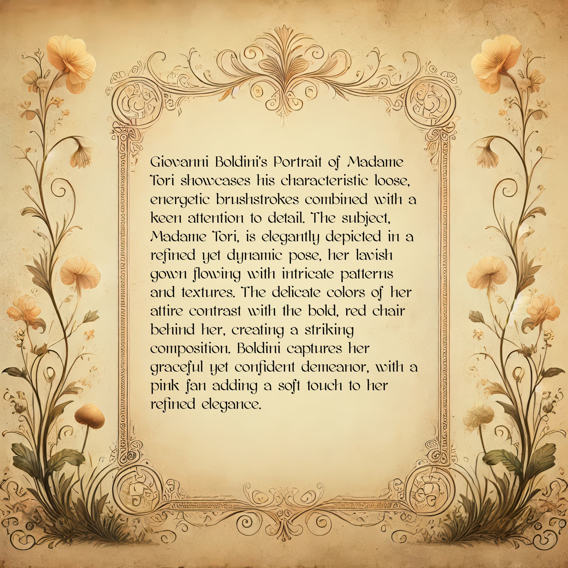 Portrait of Madame Tori