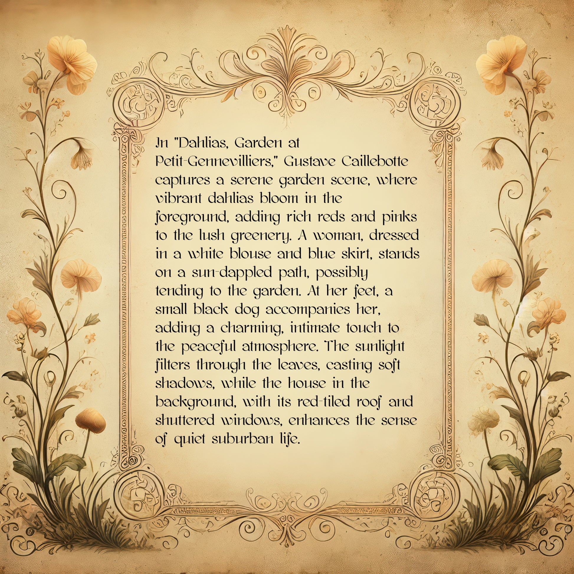 Dahlias, Garden at Petit-Gennevilliers