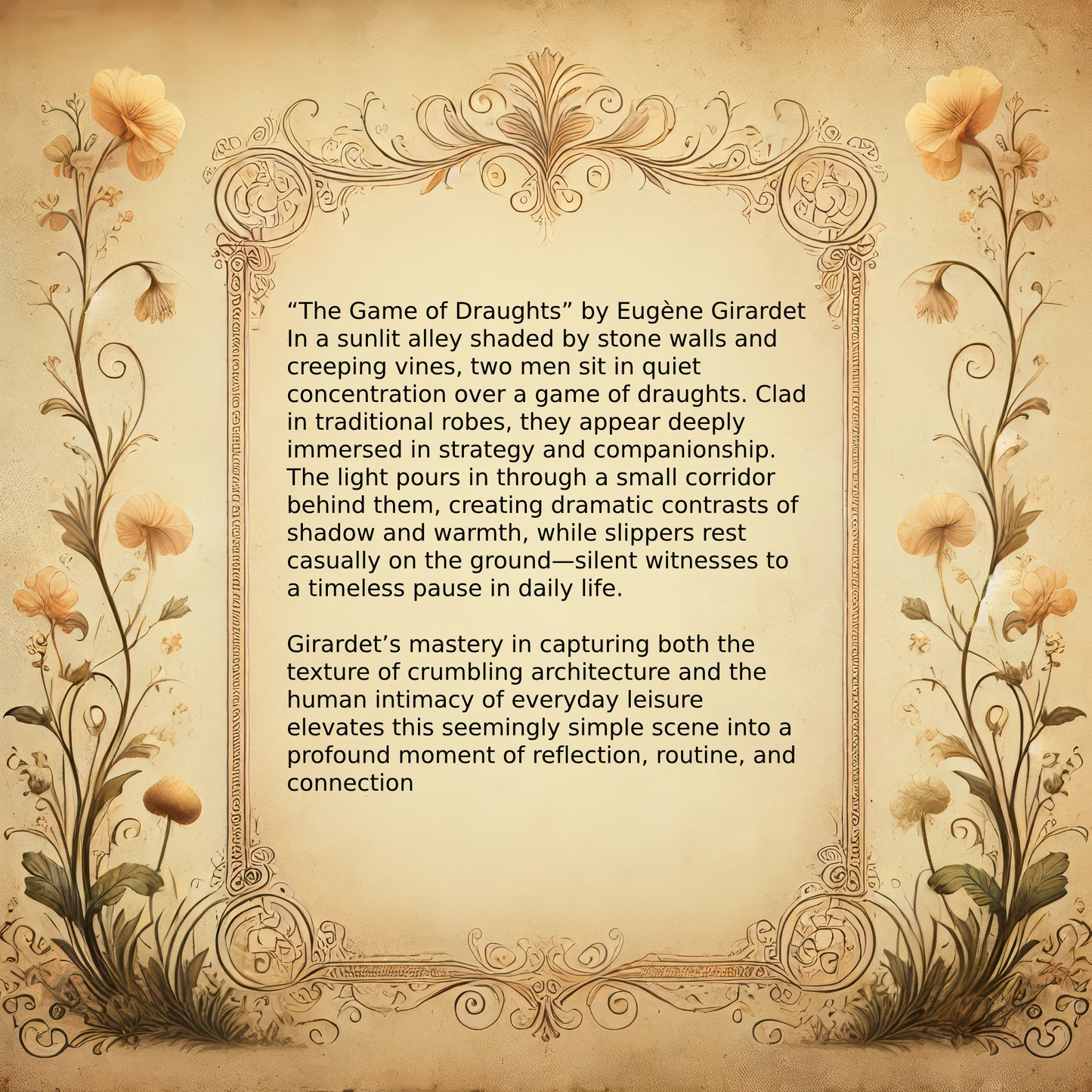 The Game of Draughts