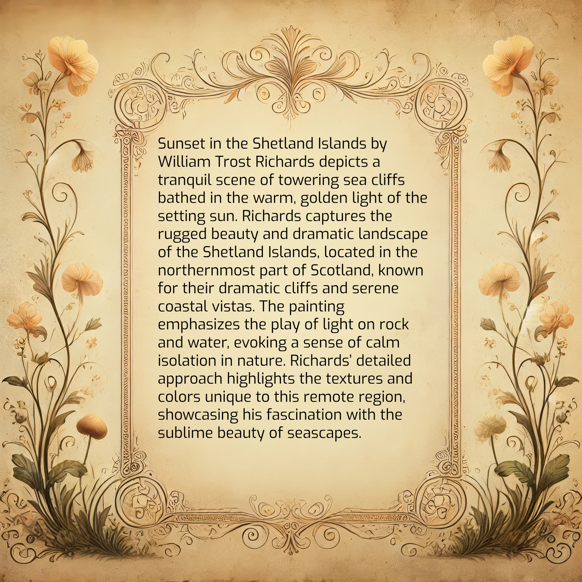 Sunset in the Shetland Islands