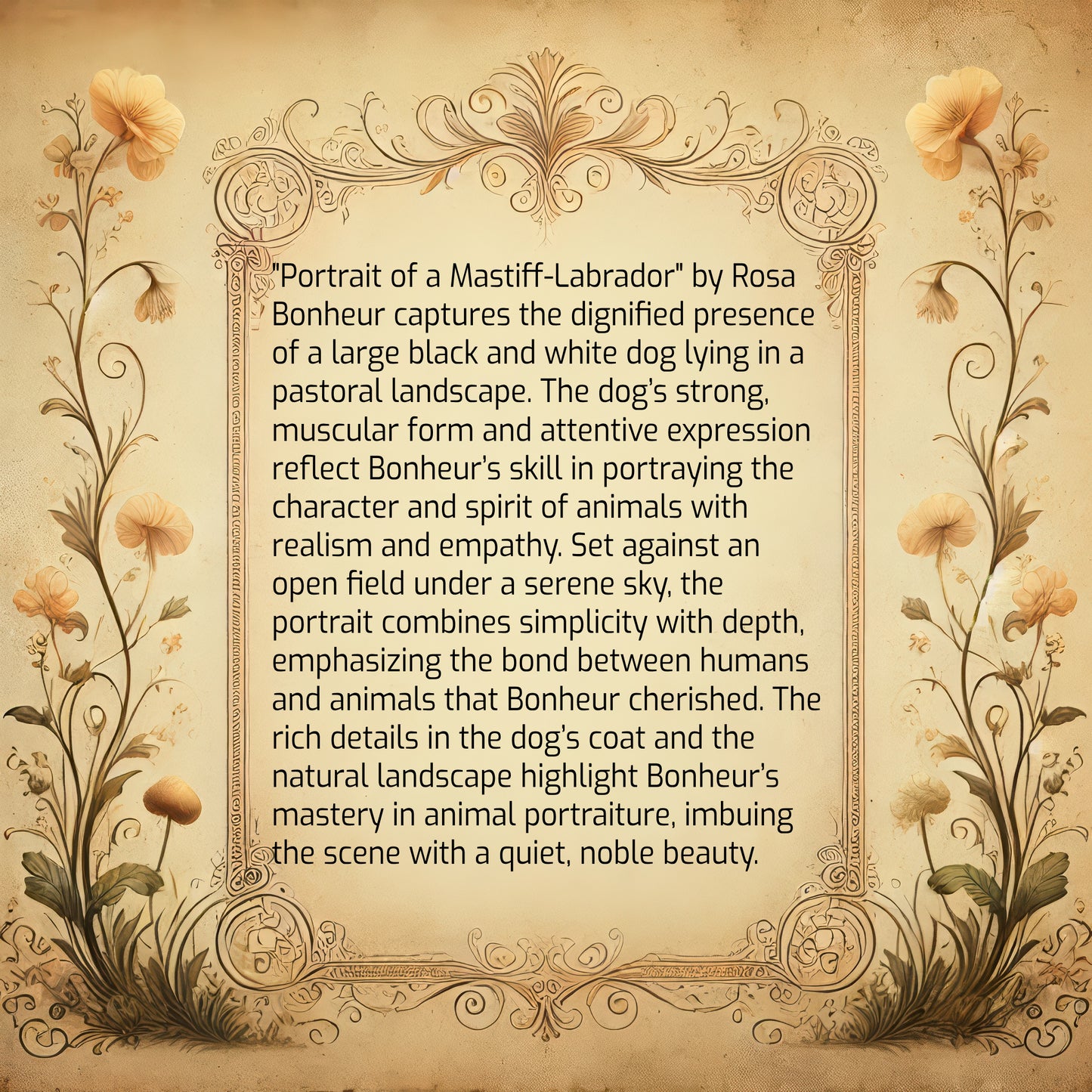 Portrait of a Mastiff-Labrador