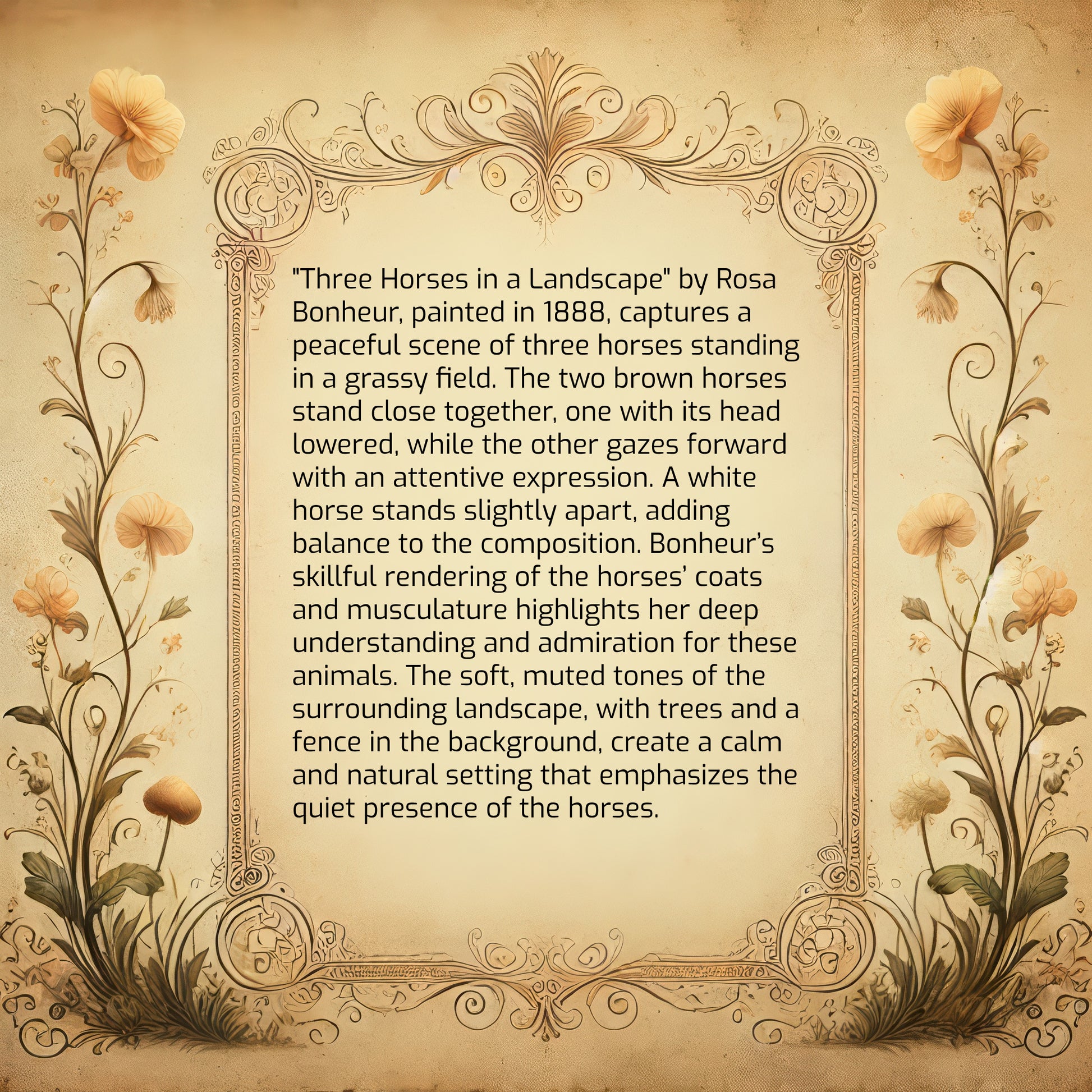 Three Horses in a Landscape