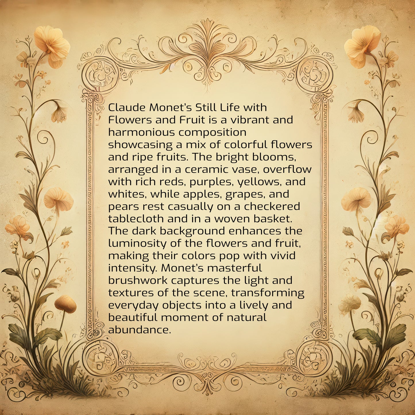 Still Life with Flowers and Fruit