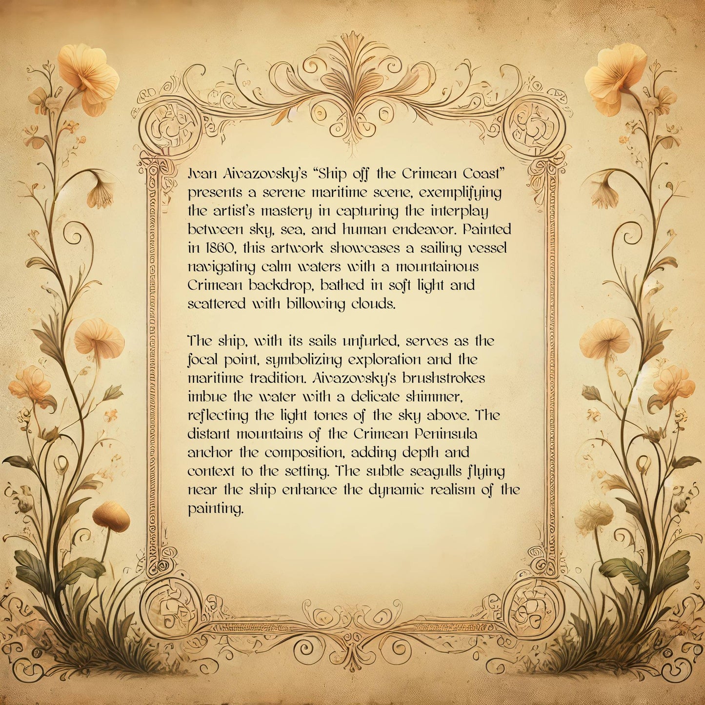 Ship off the Crimean Coast