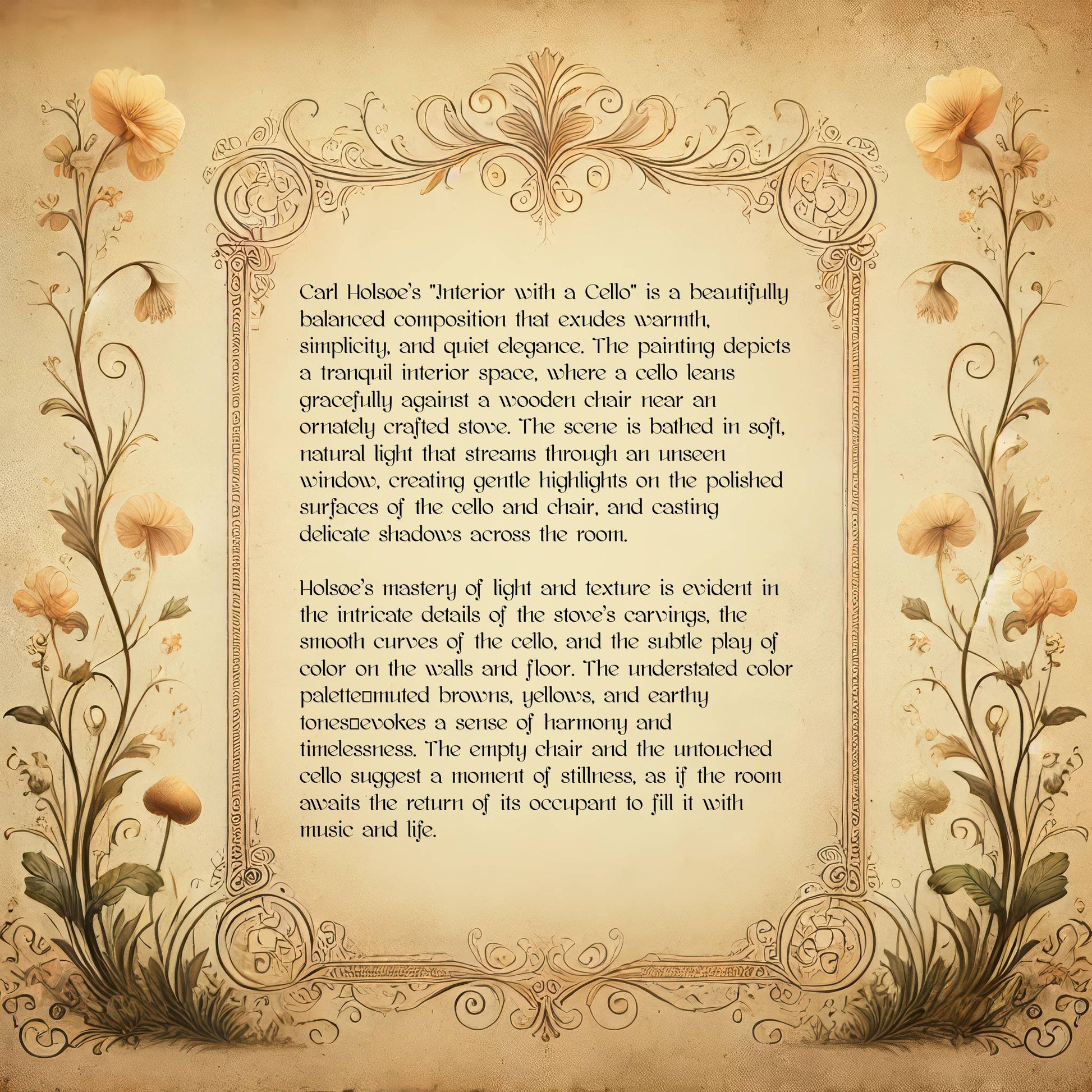 Interior with a Cello