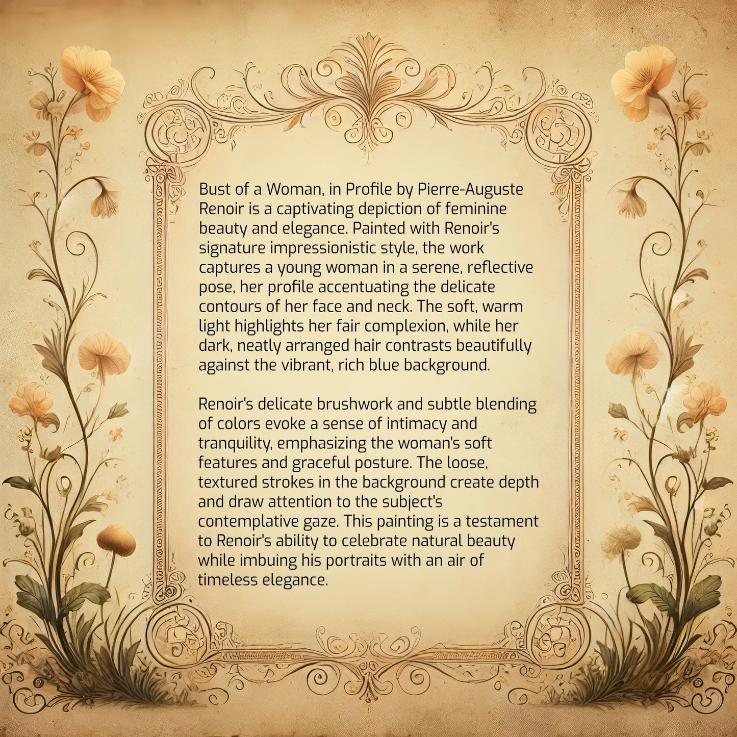 Bust of a Woman, in Profile