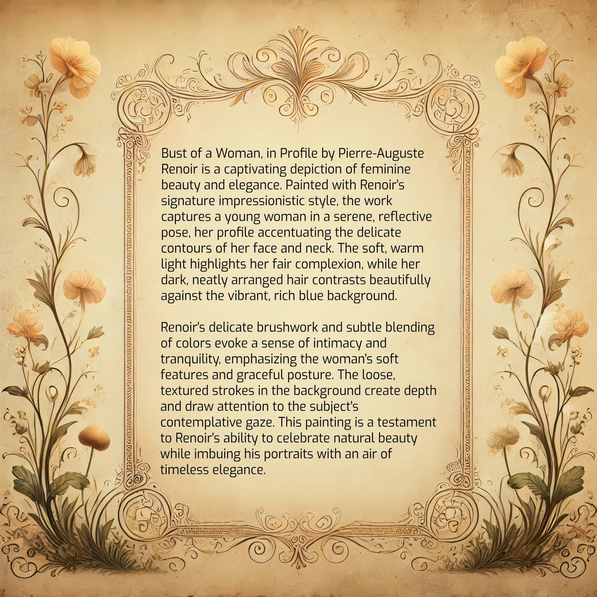 Bust of a Woman, in Profile