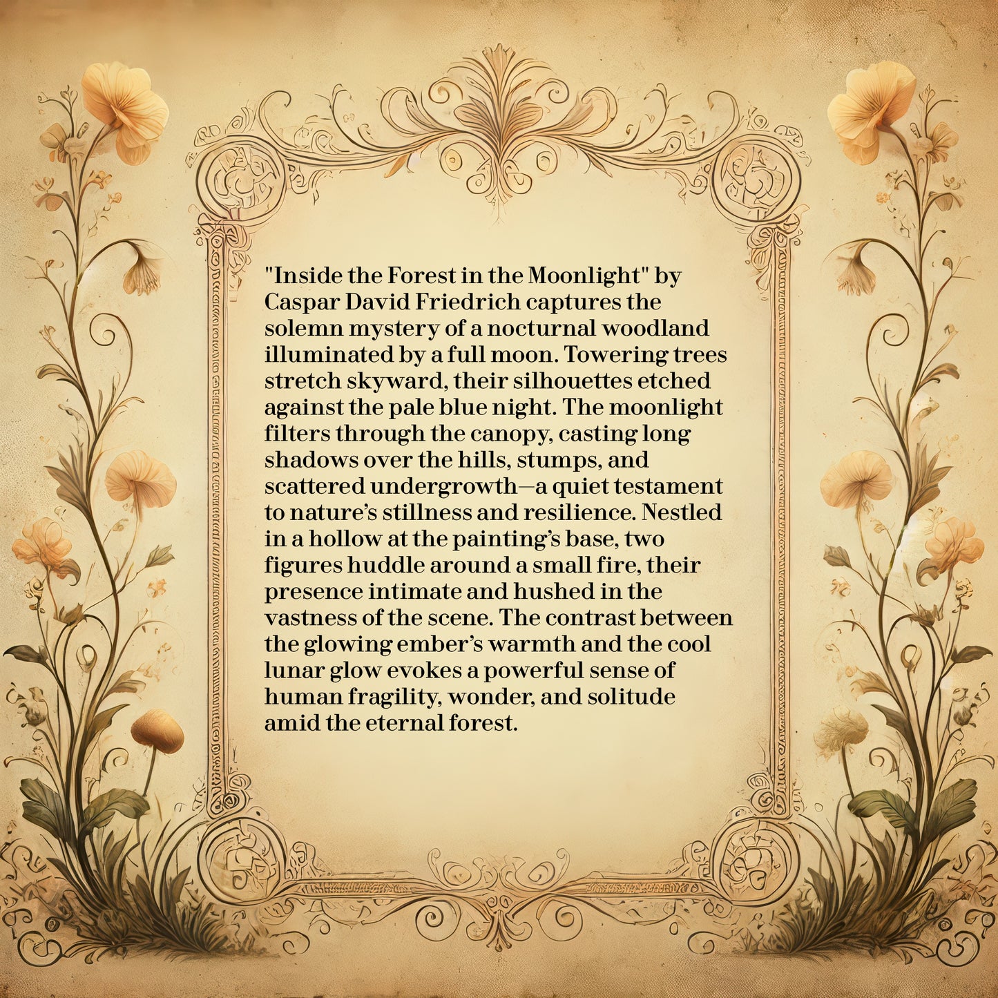 Inside the Forest in the Moonlight