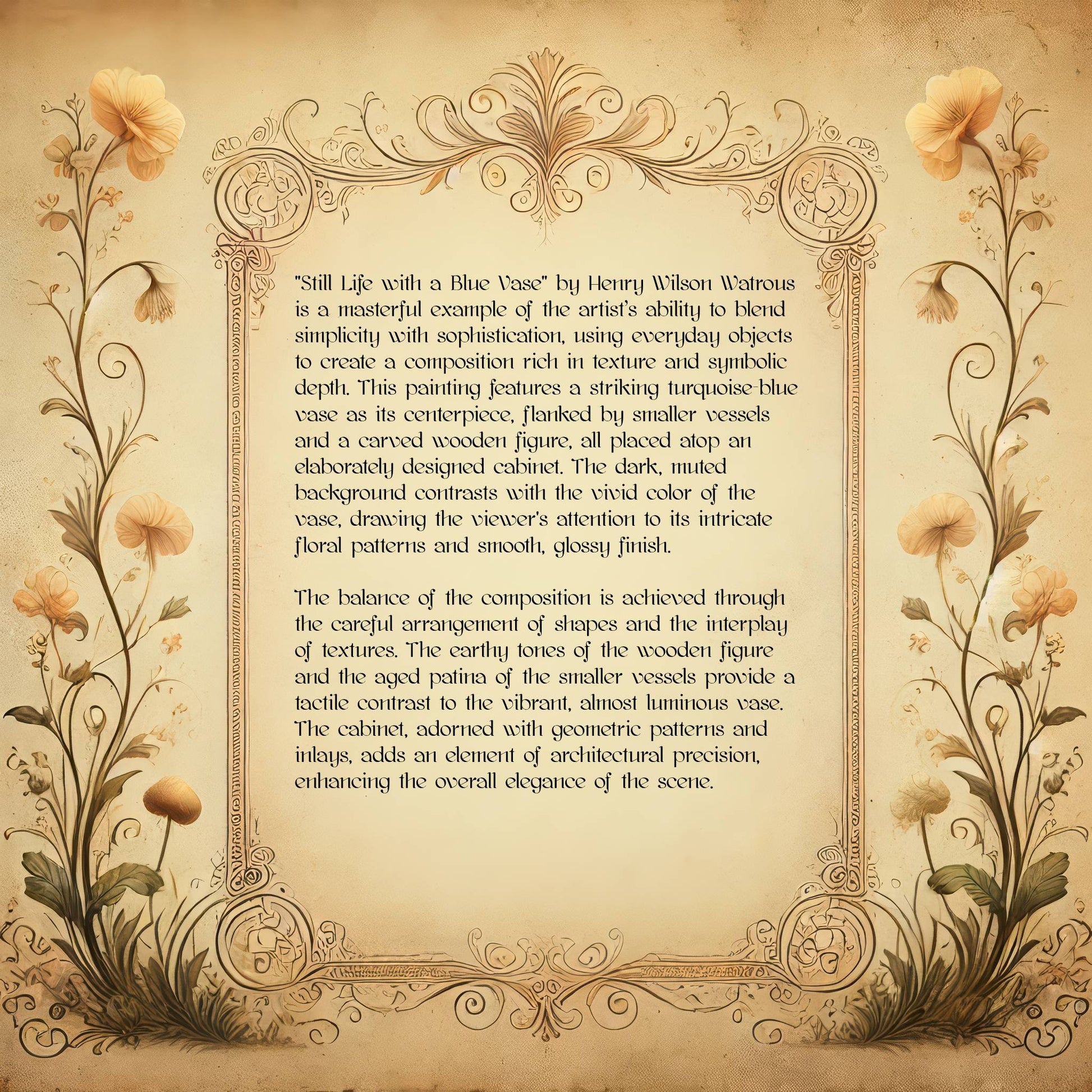 Still Life with a Blue Vase