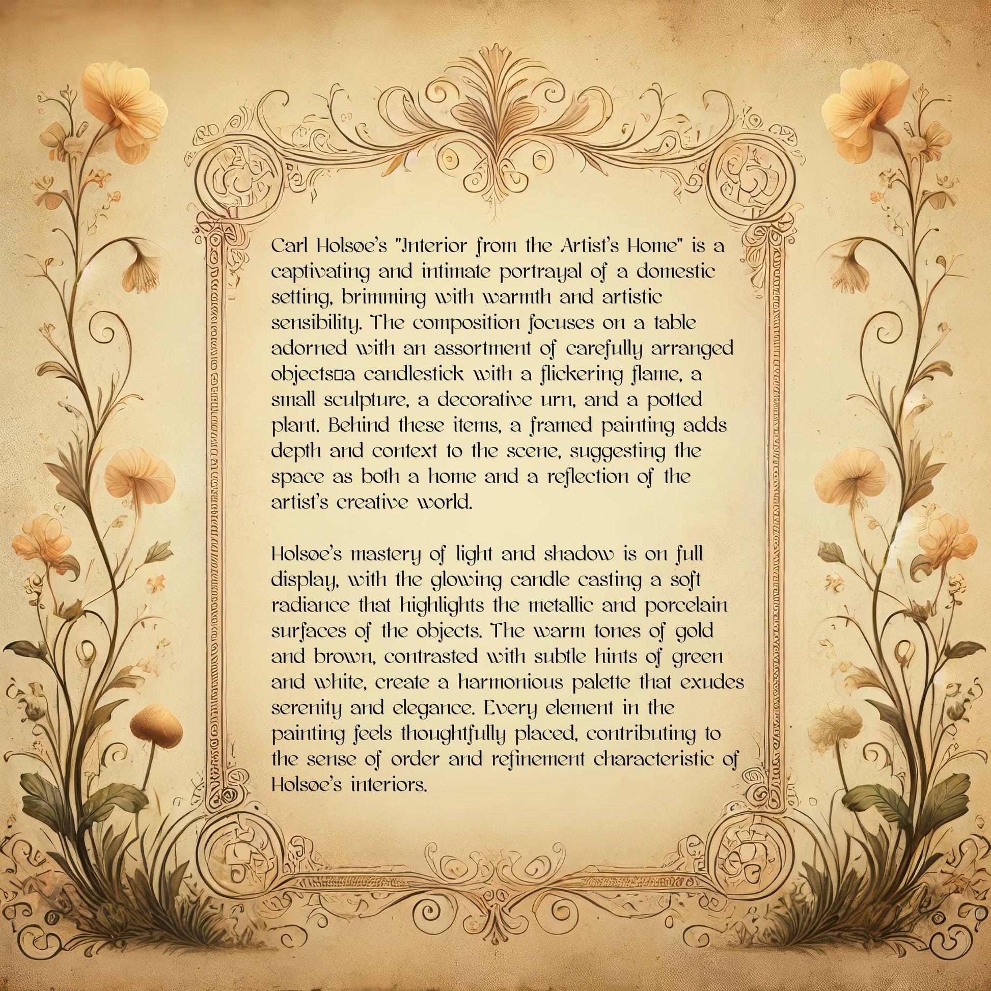 Interior from the Artist’s Home