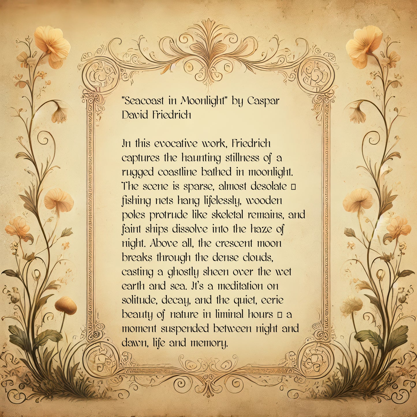 Seacoast in Moonlight