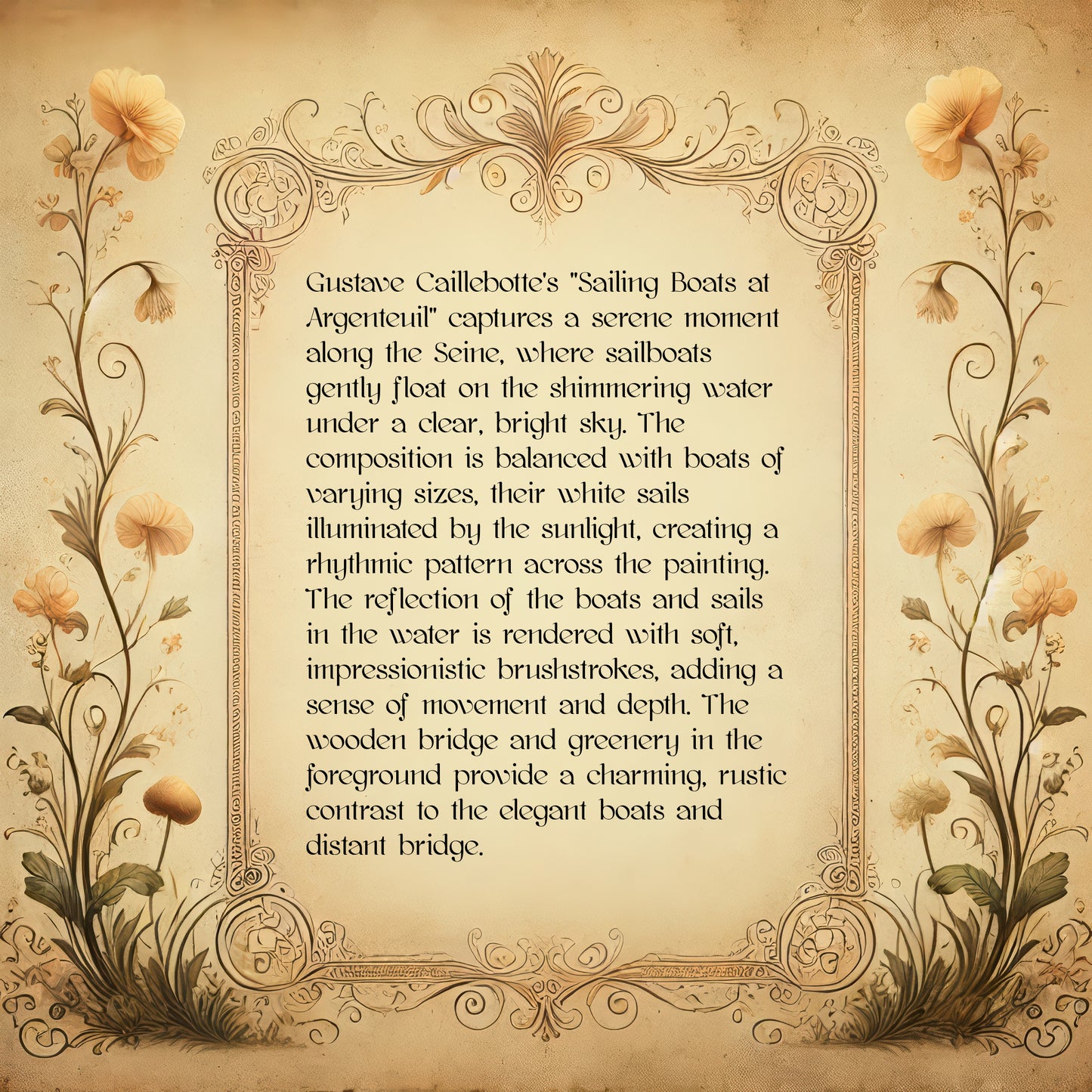 Sailing Boats at Argenteuil