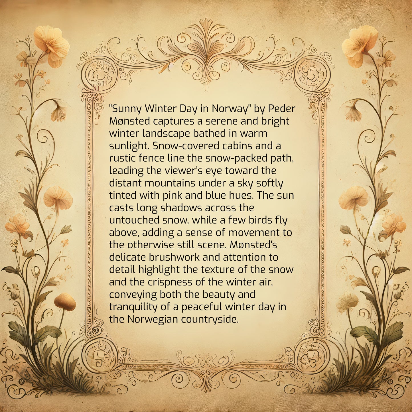 Sunny Winter Day in Norway