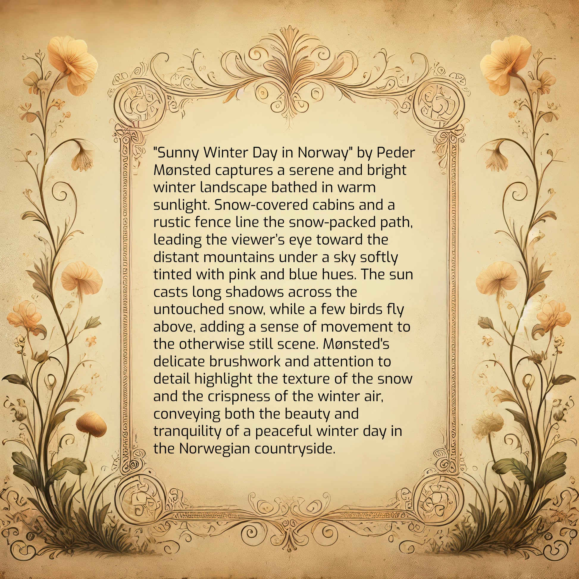 Sunny Winter Day in Norway