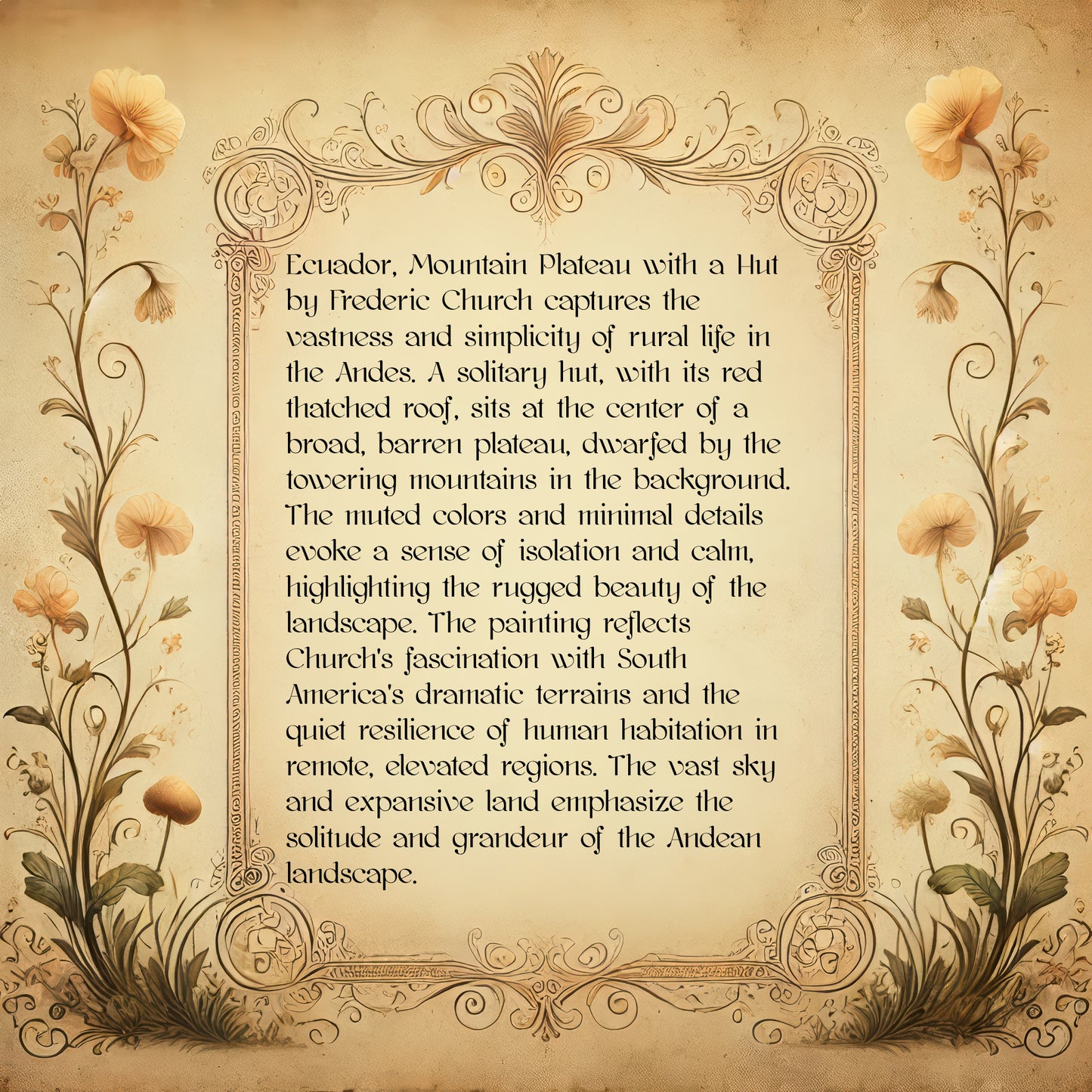 Ecuador, Mountain Plateau with a Hut