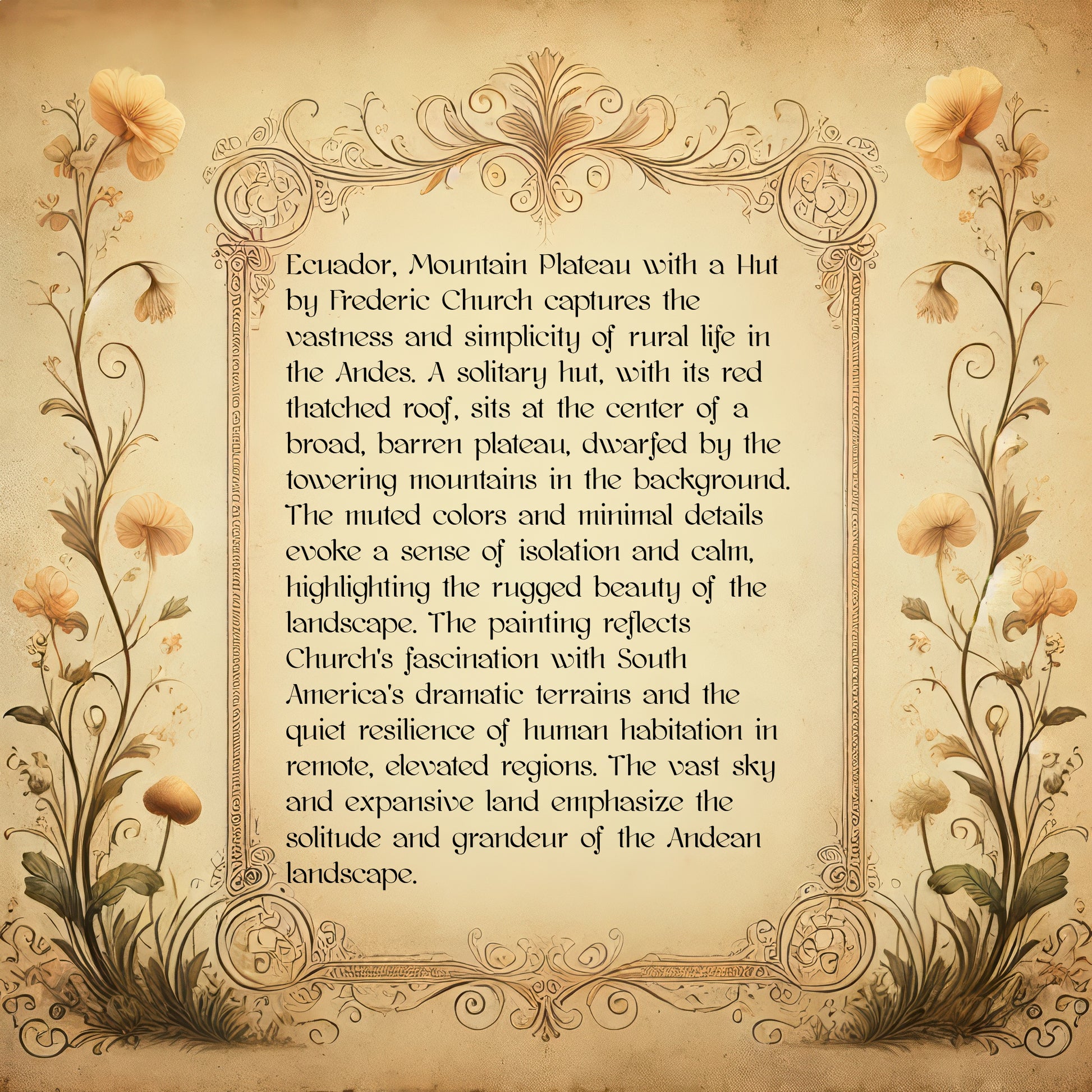 Ecuador, Mountain Plateau with a Hut