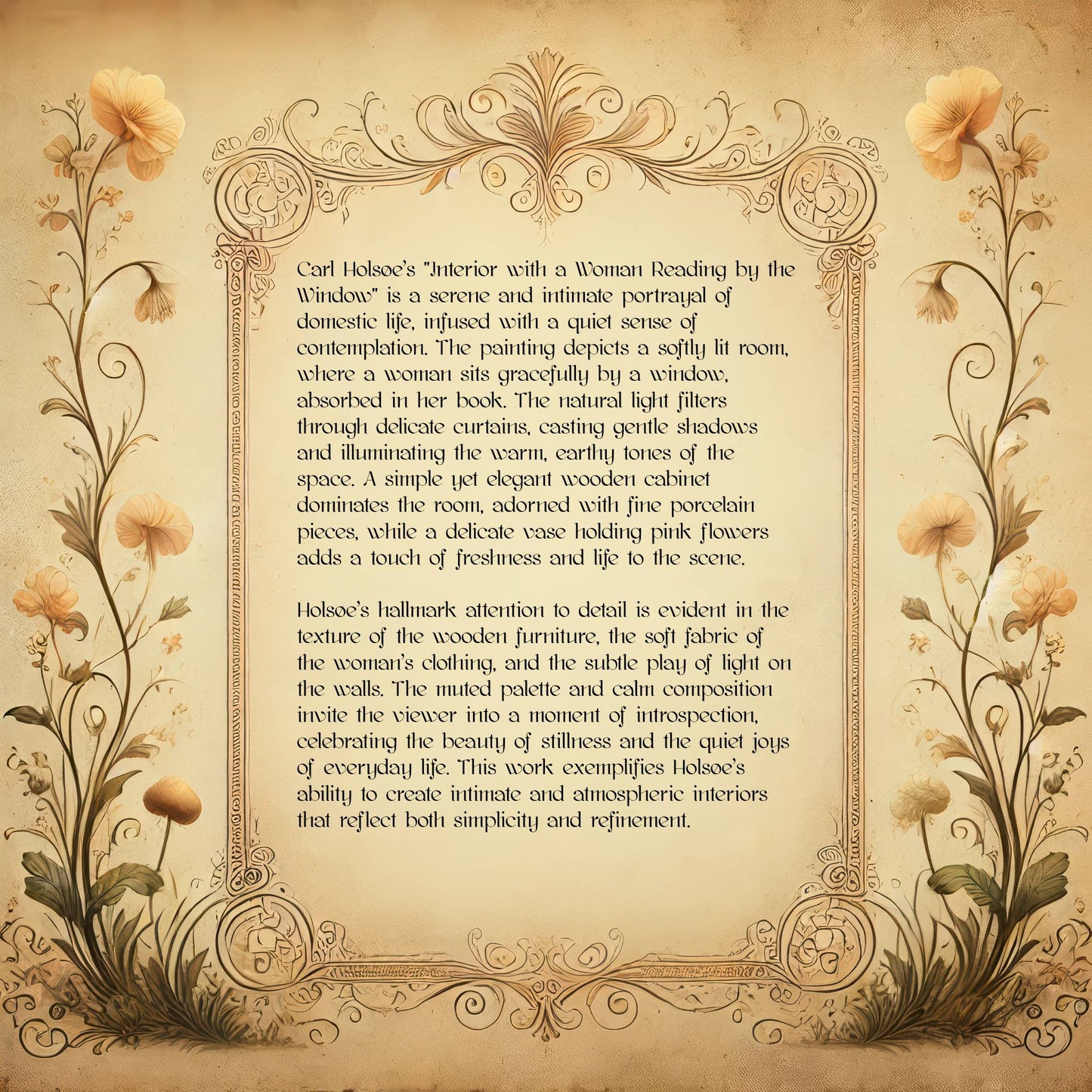 Interior with a Woman Reading by the Window