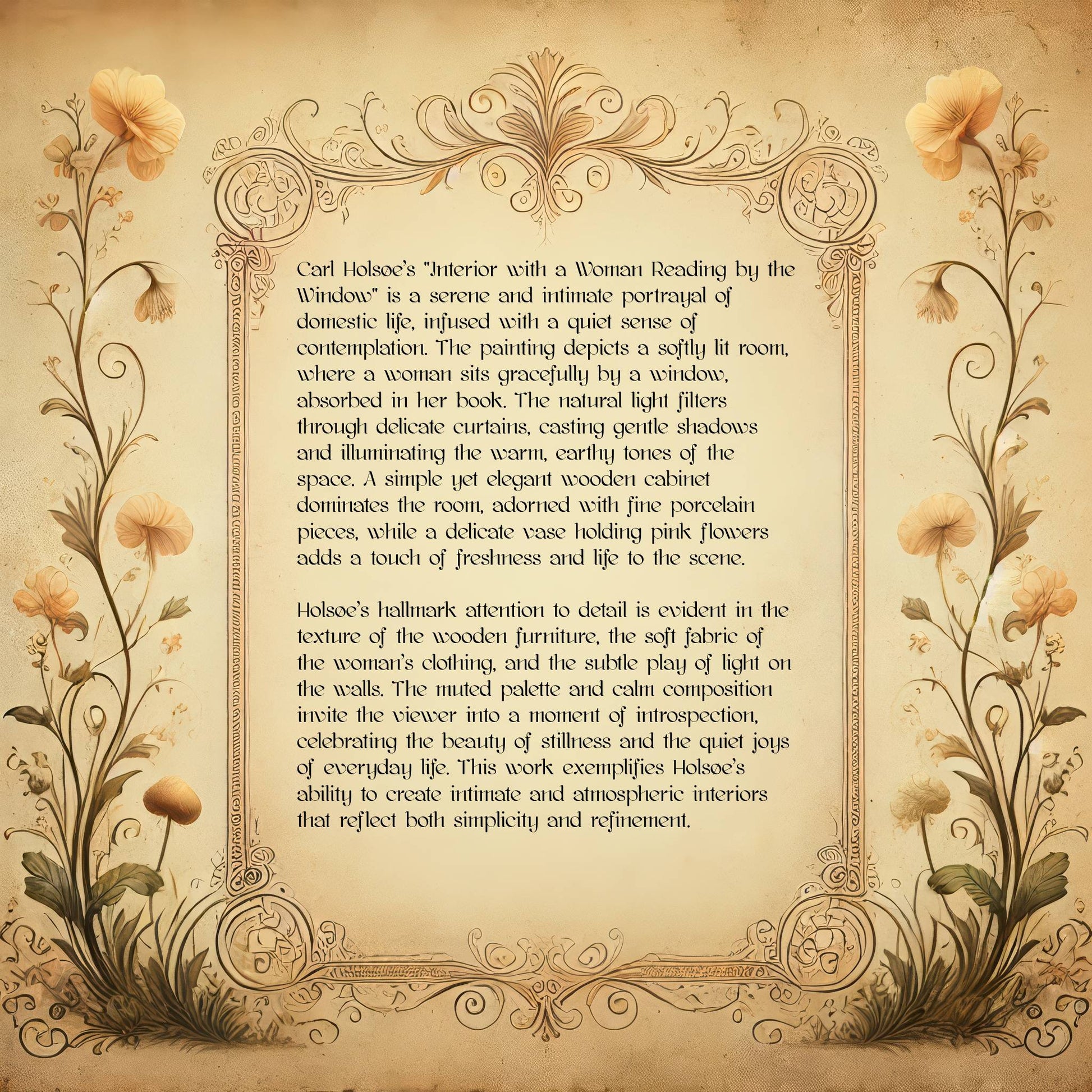 Interior with a Woman Reading by the Window