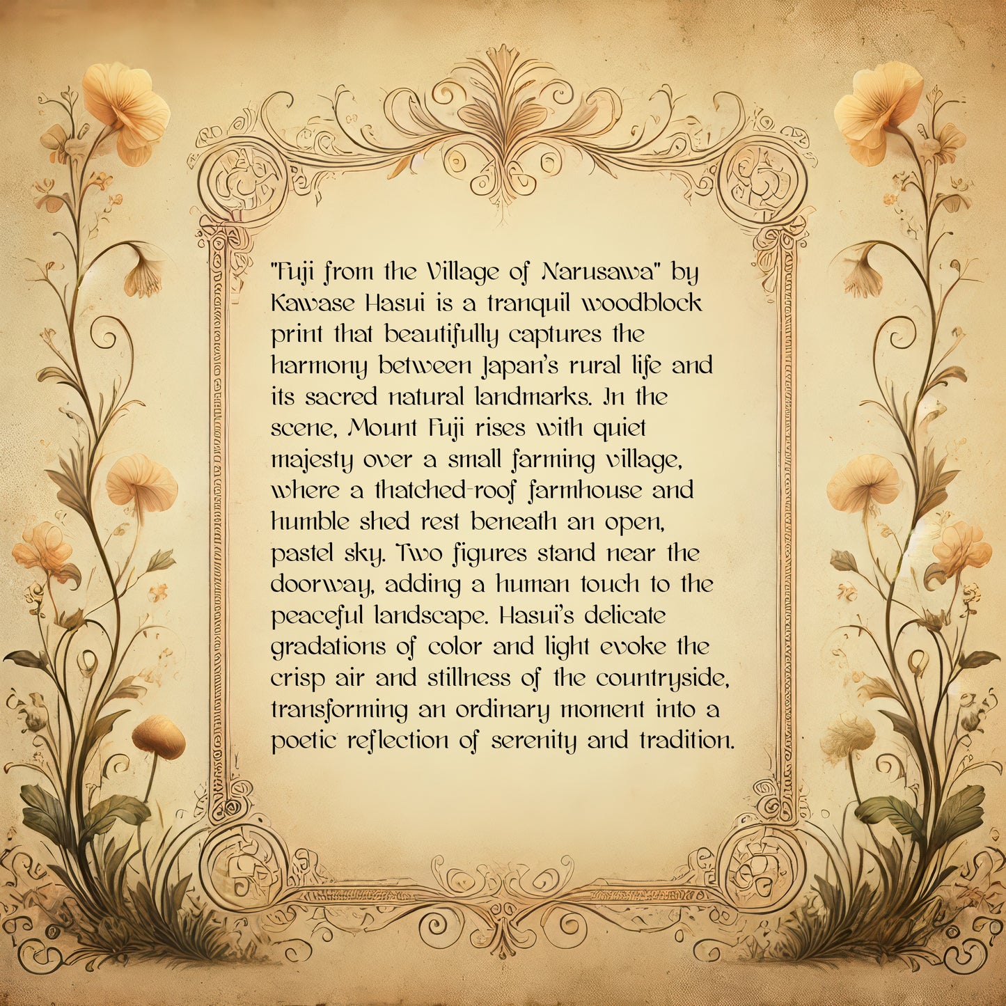 Fuji from the Village of Narusawa