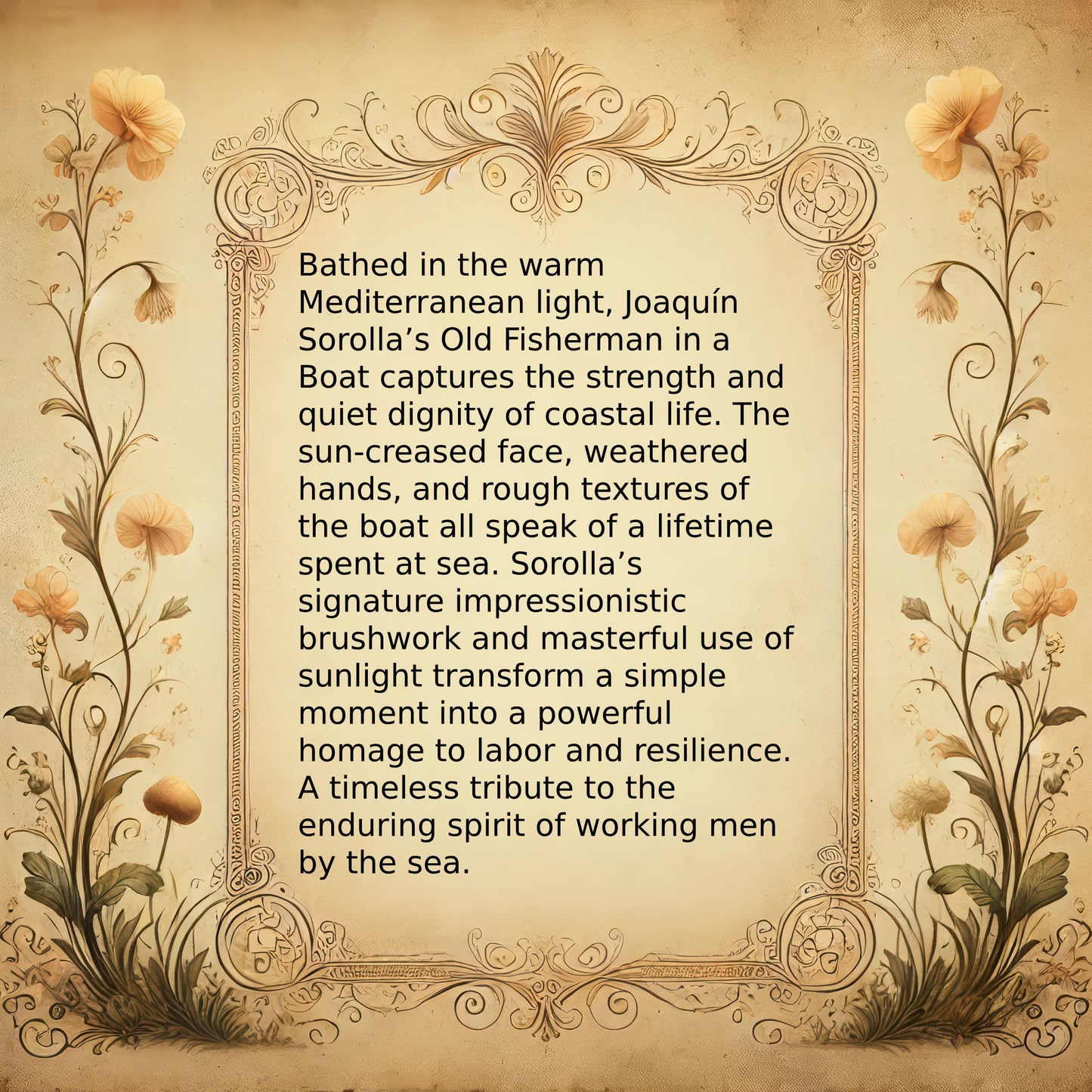 Old Fisherman in a Boat