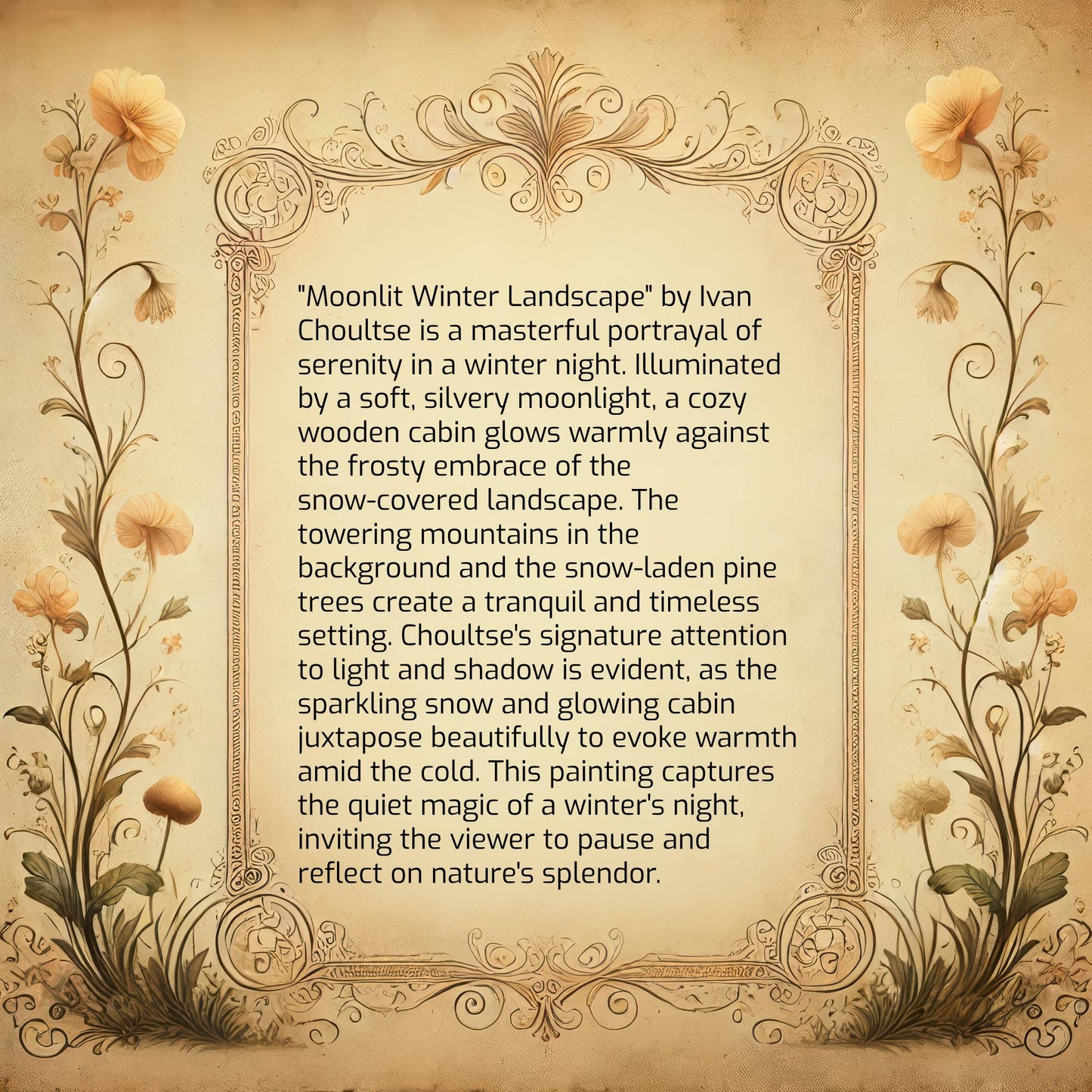 Moonlit Winter Landscape