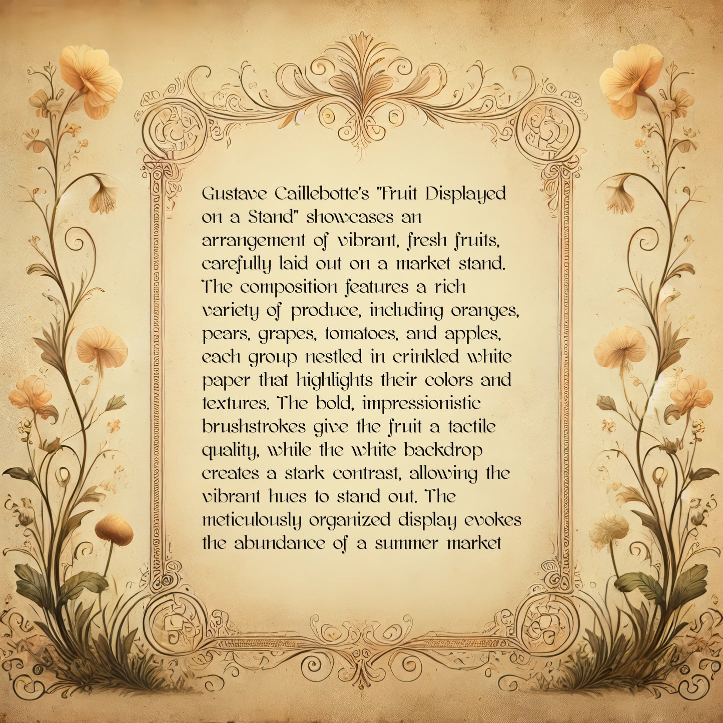 Fruit Displayed on a Stand