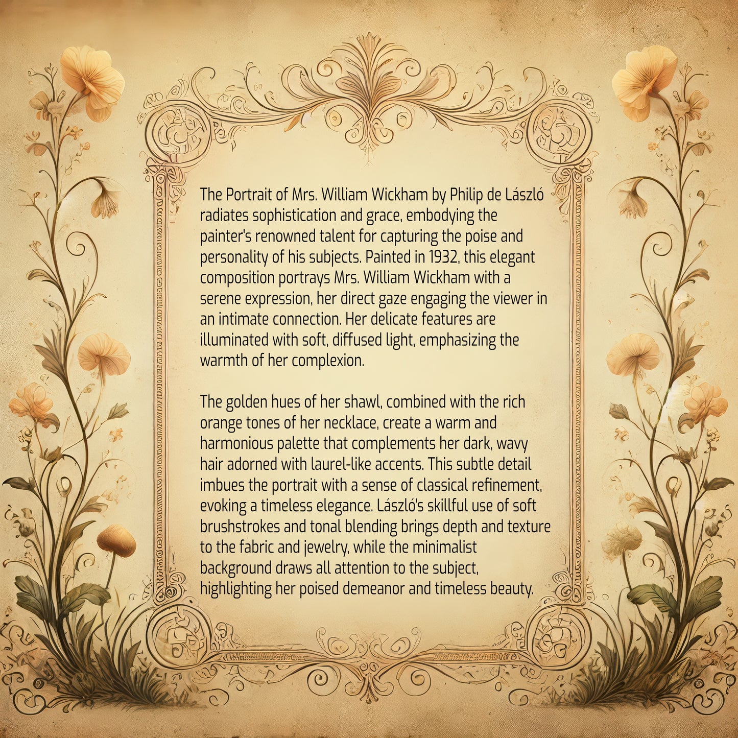 Portrait of Mrs. William Wickham