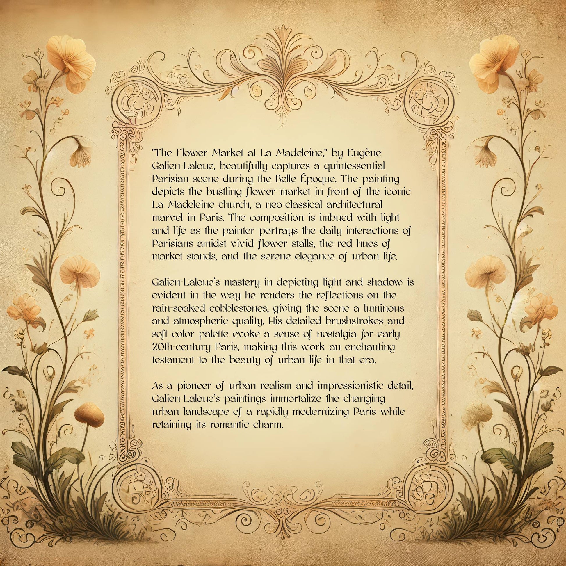 The Flower Market at La Madeleine