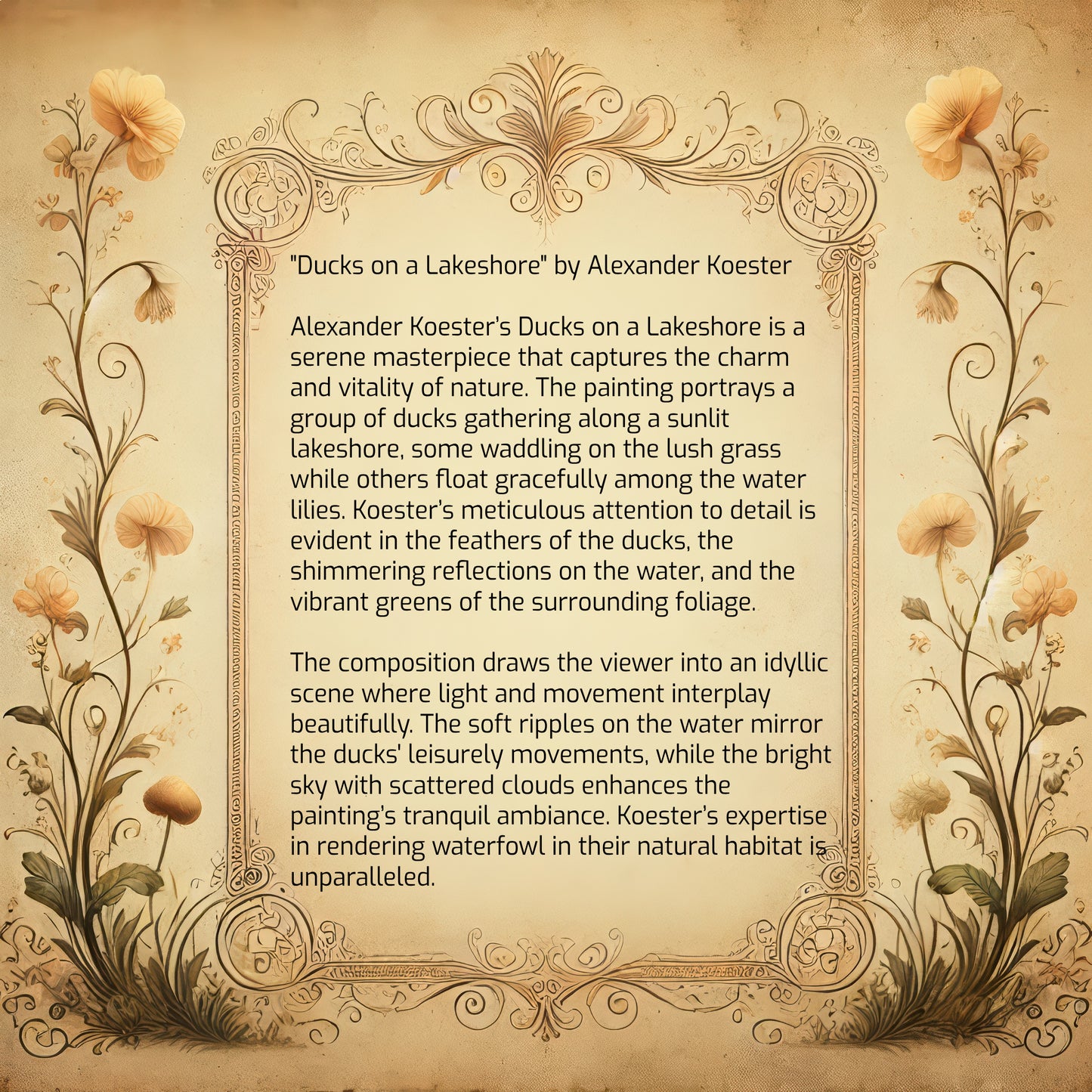 Ducks on a Lakeshore