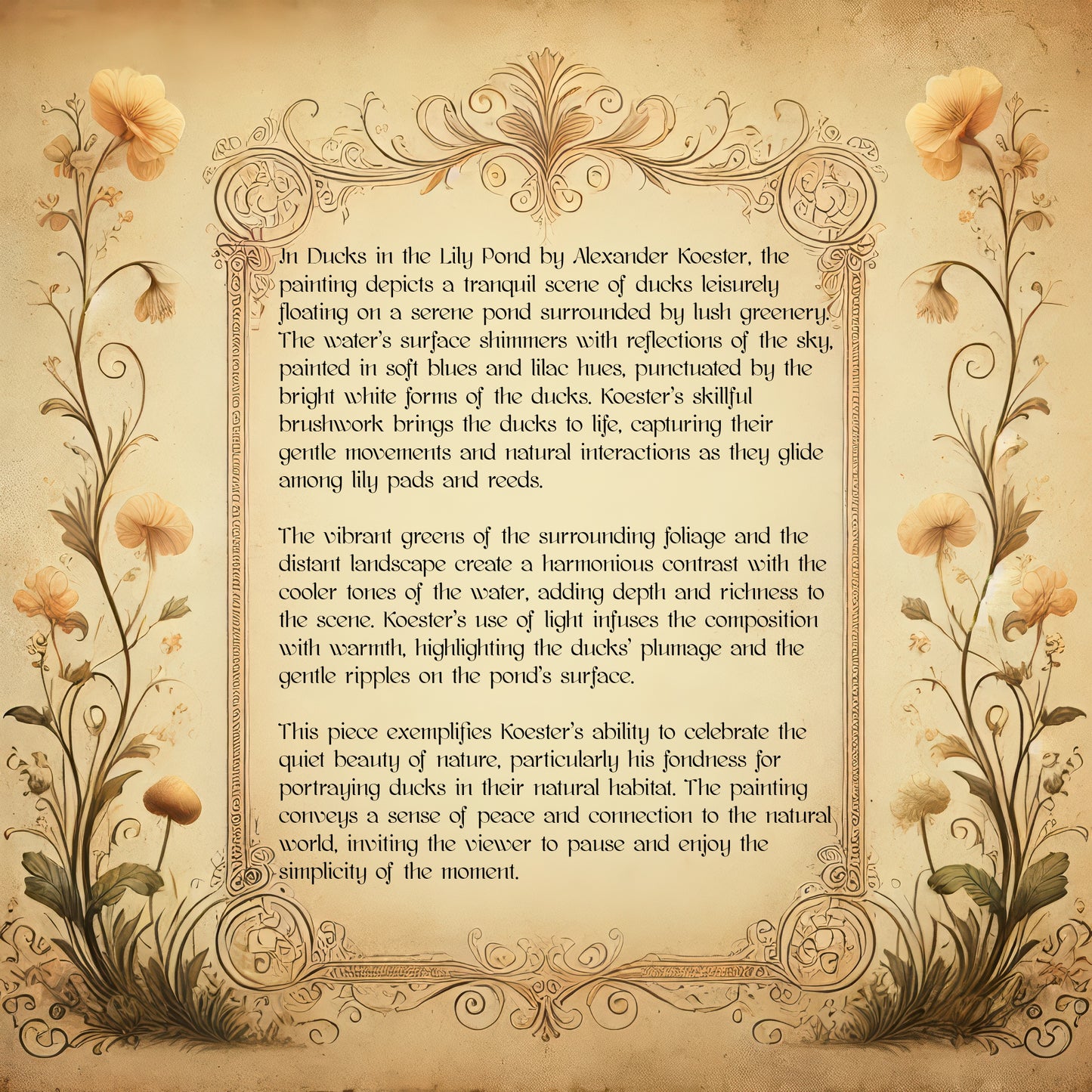 Ducks in the Lily Pond