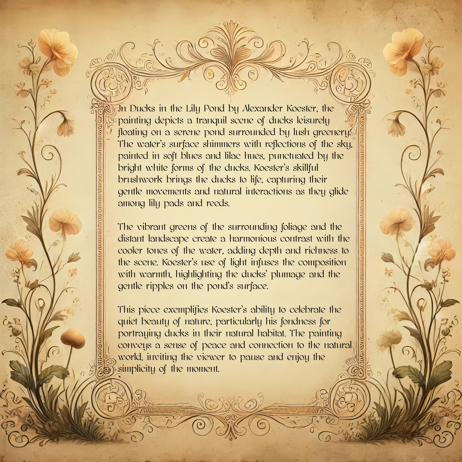 Ducks in the Lily Pond