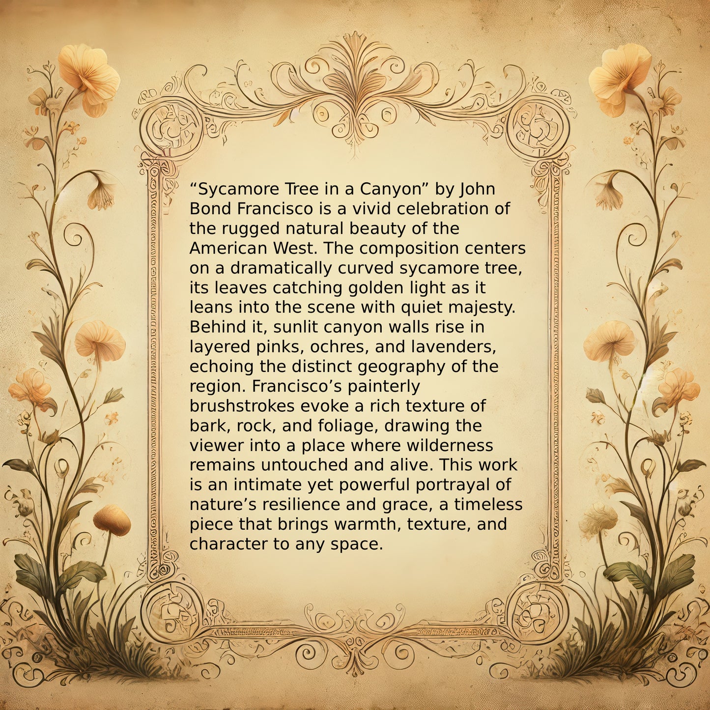 Sycamore Tree in a Canyon