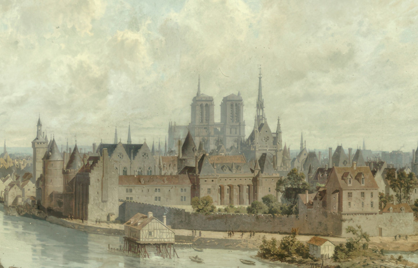 Panoramic View of Paris in 1588