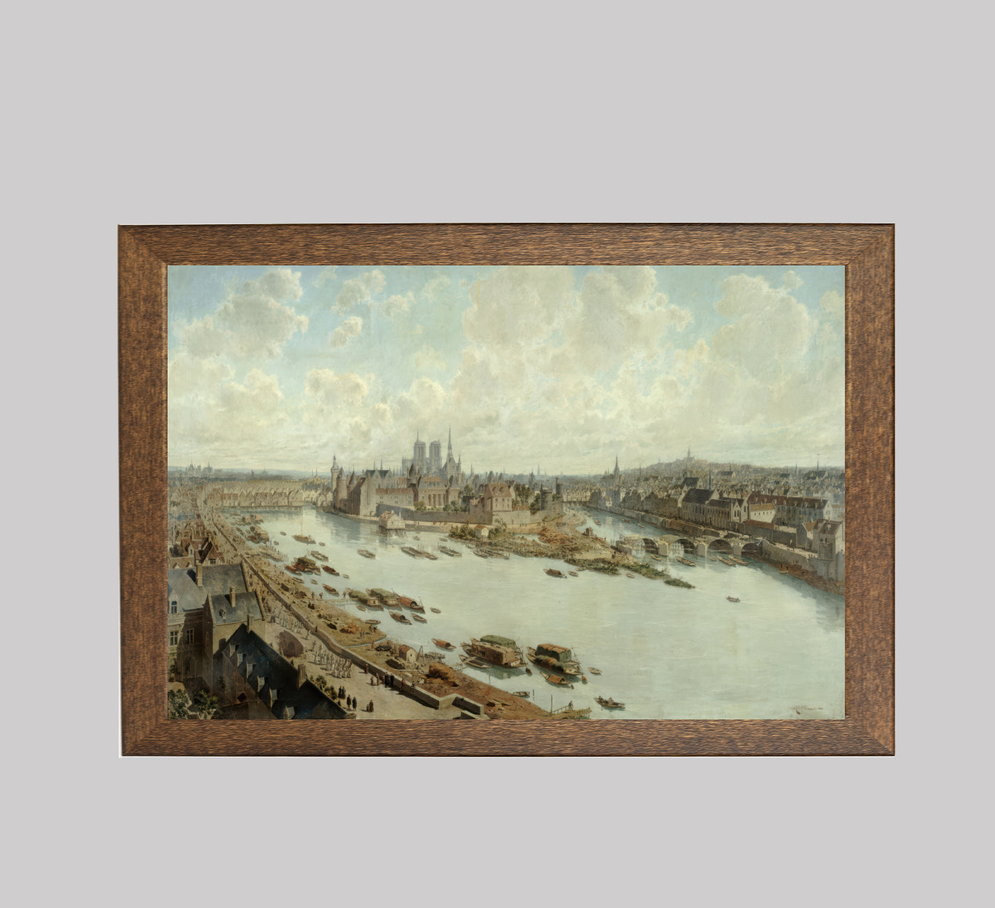 Panoramic View of Paris in 1588