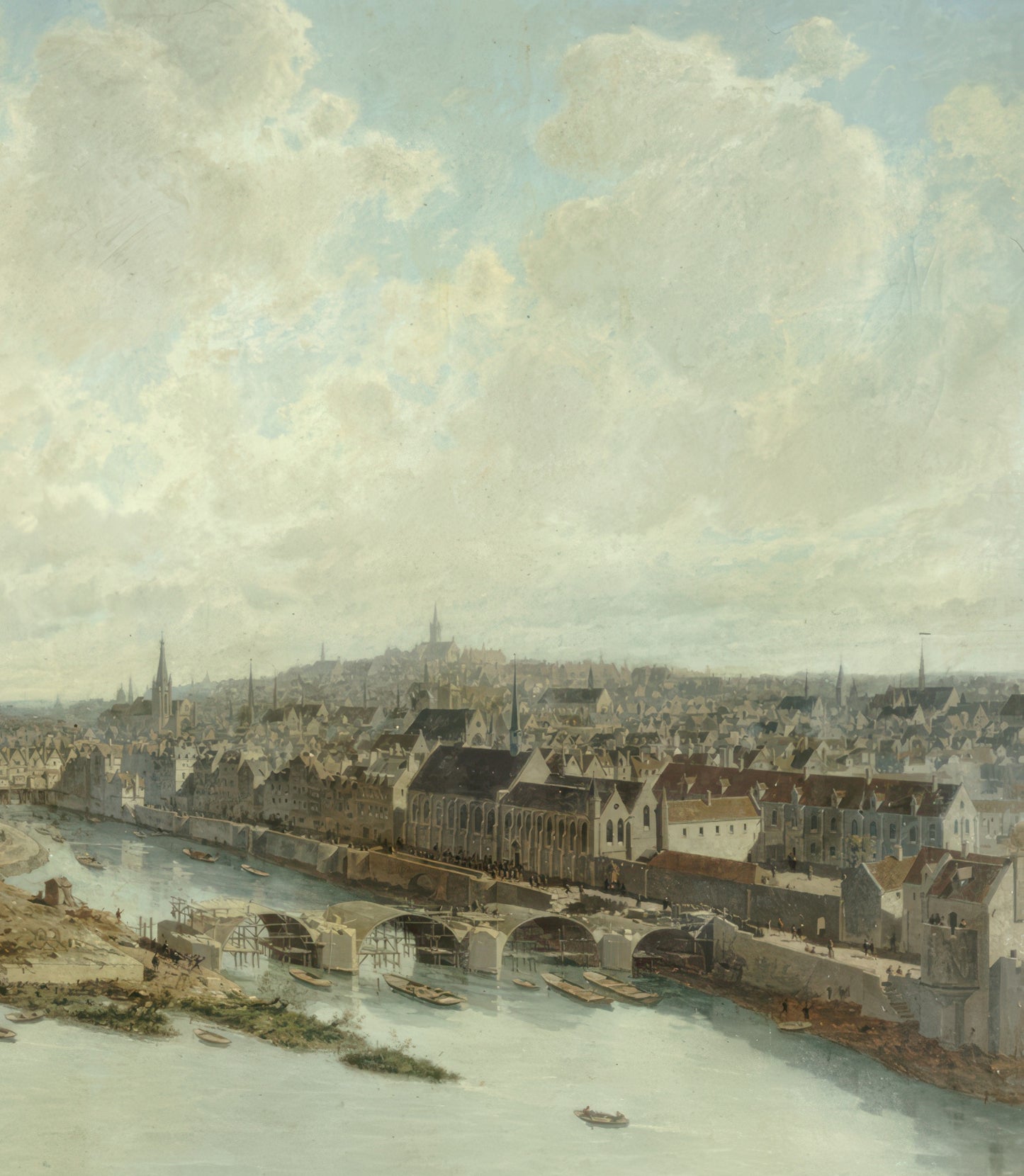 Panoramic View of Paris in 1588